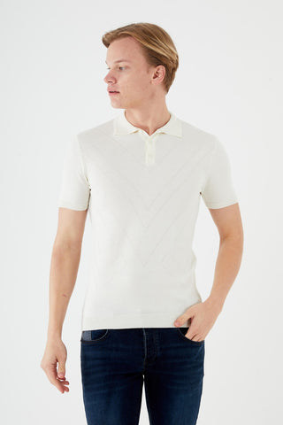 Textured Knit short sleeve shirt  TR-11513