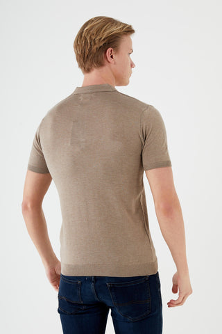 Textured Knit short sleeve shirt  TR-11513