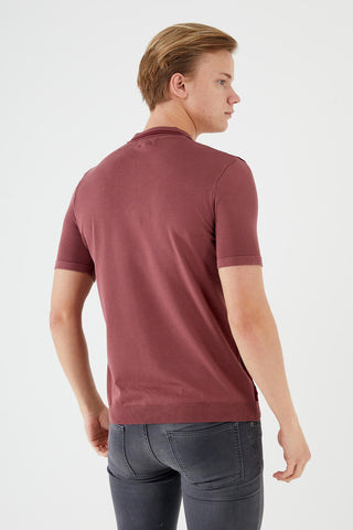 Textured Knit short sleeve shirt  TR-11516