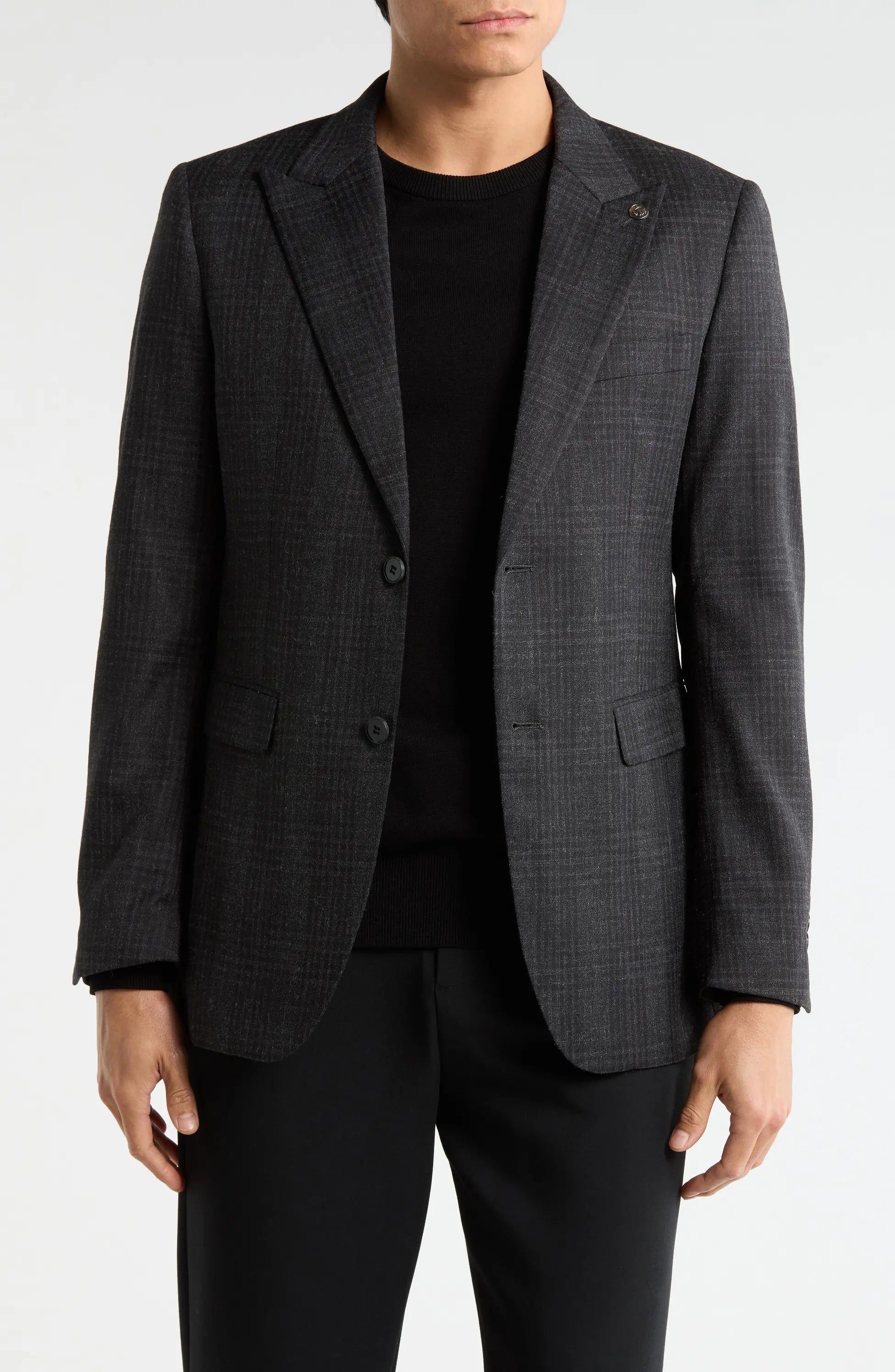 TRB-924 Slim Fit Solid Stretch Sport Coat