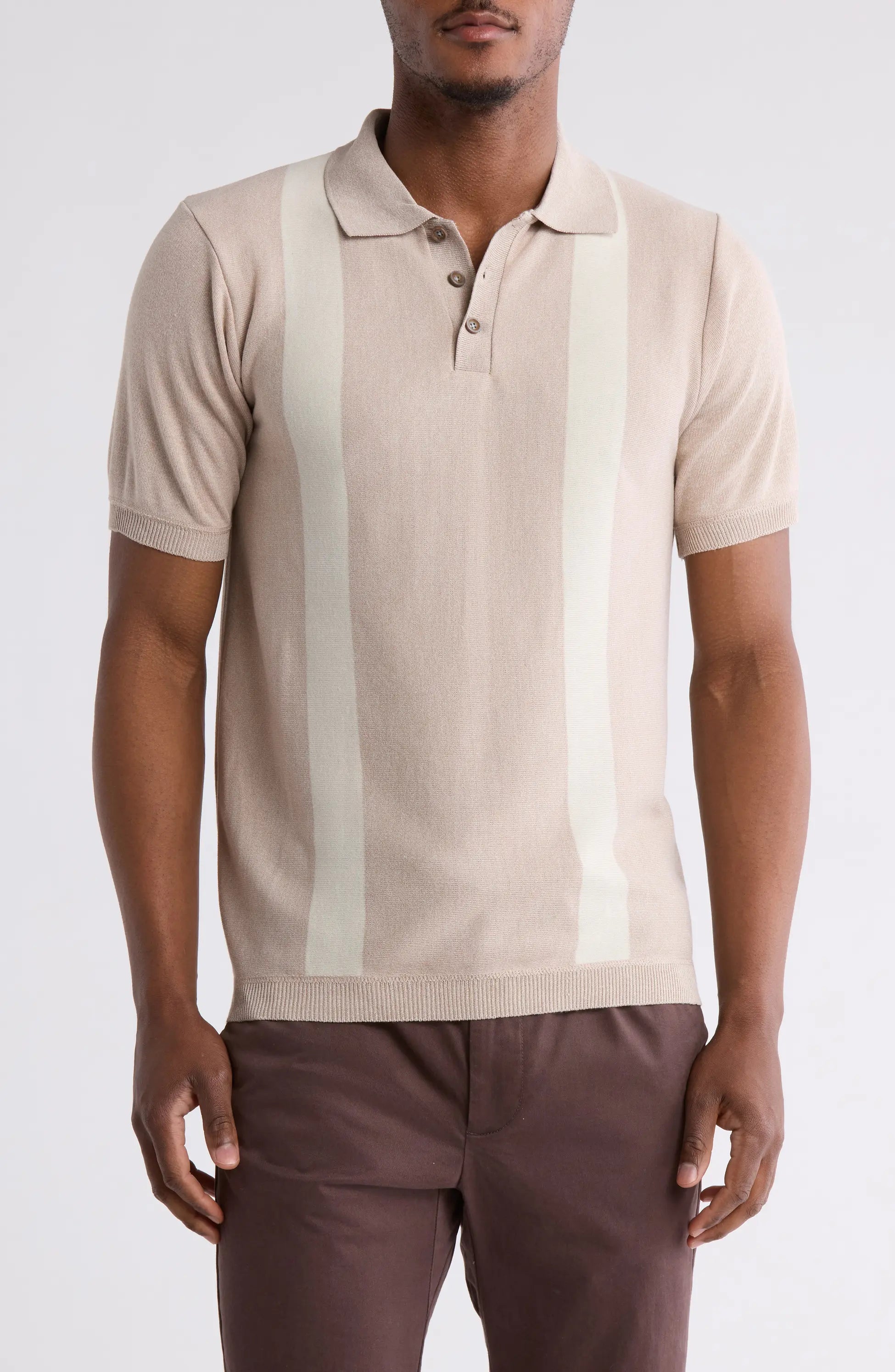 TRNS-518-S Slim Fit Sweater Knit Polo