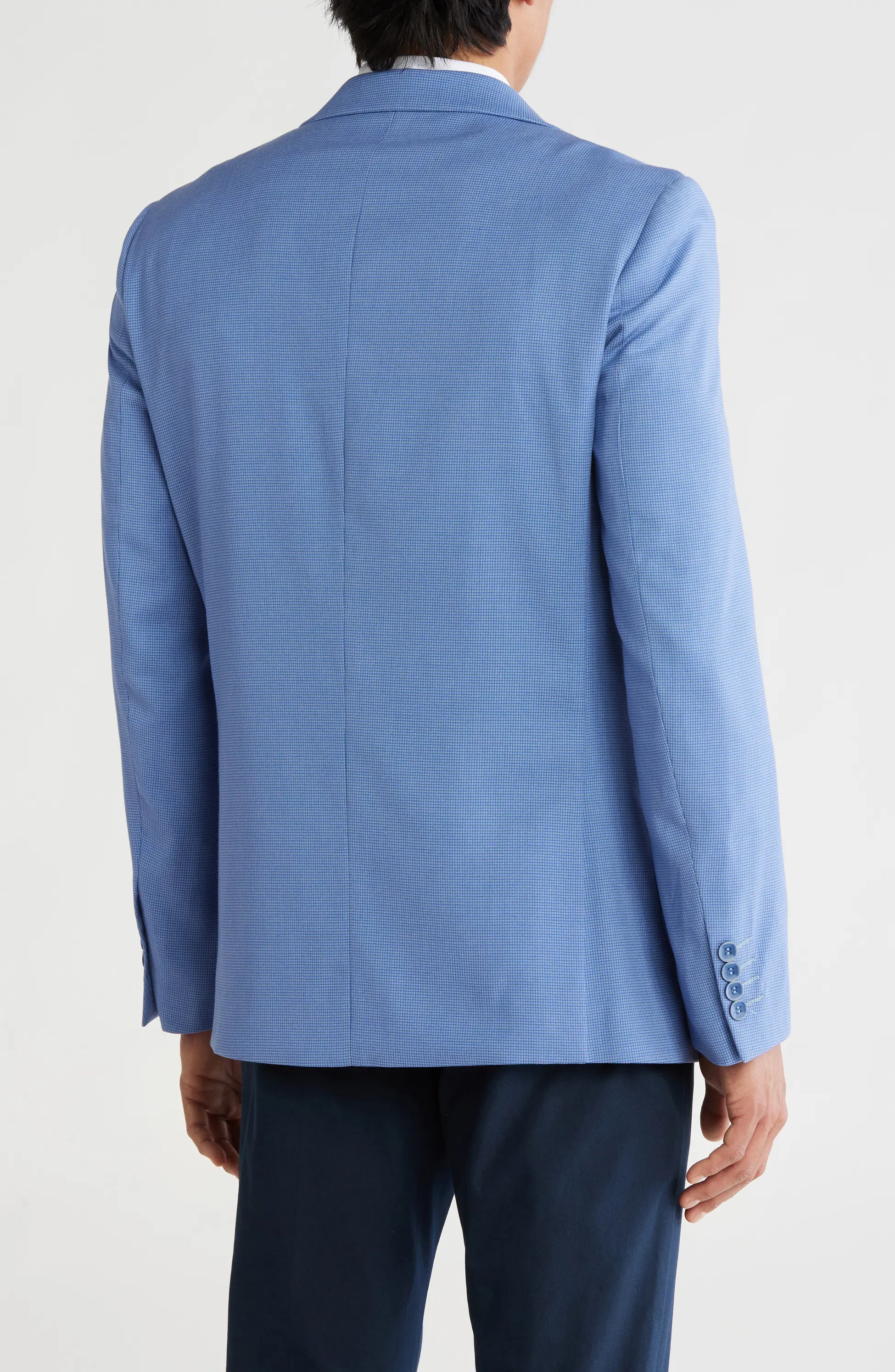 THB-327 Slim Fit Sharkskin Blazer