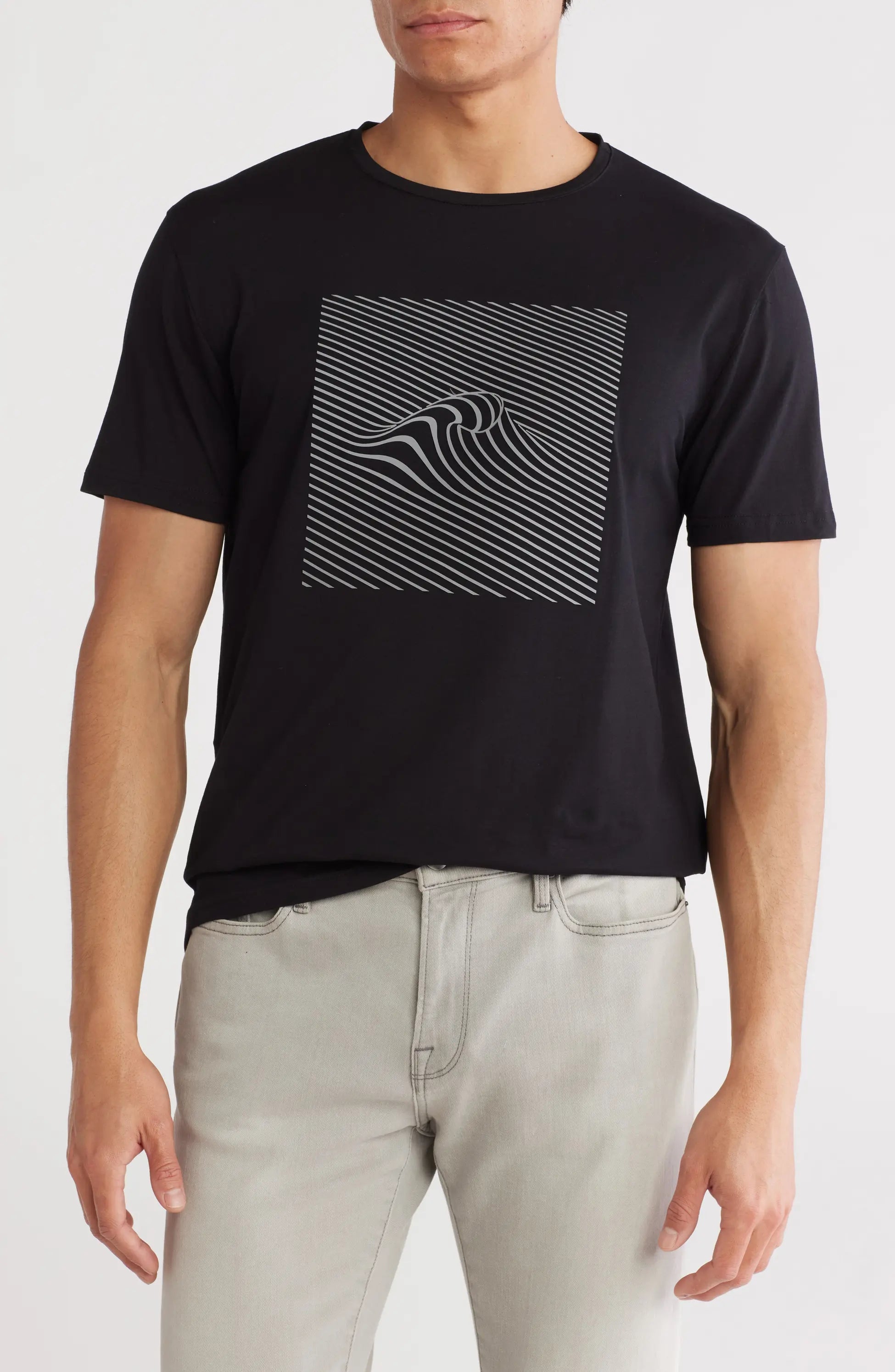 TRT-1029 3D Abstract Stretch Cotton Graphic T-Shirt