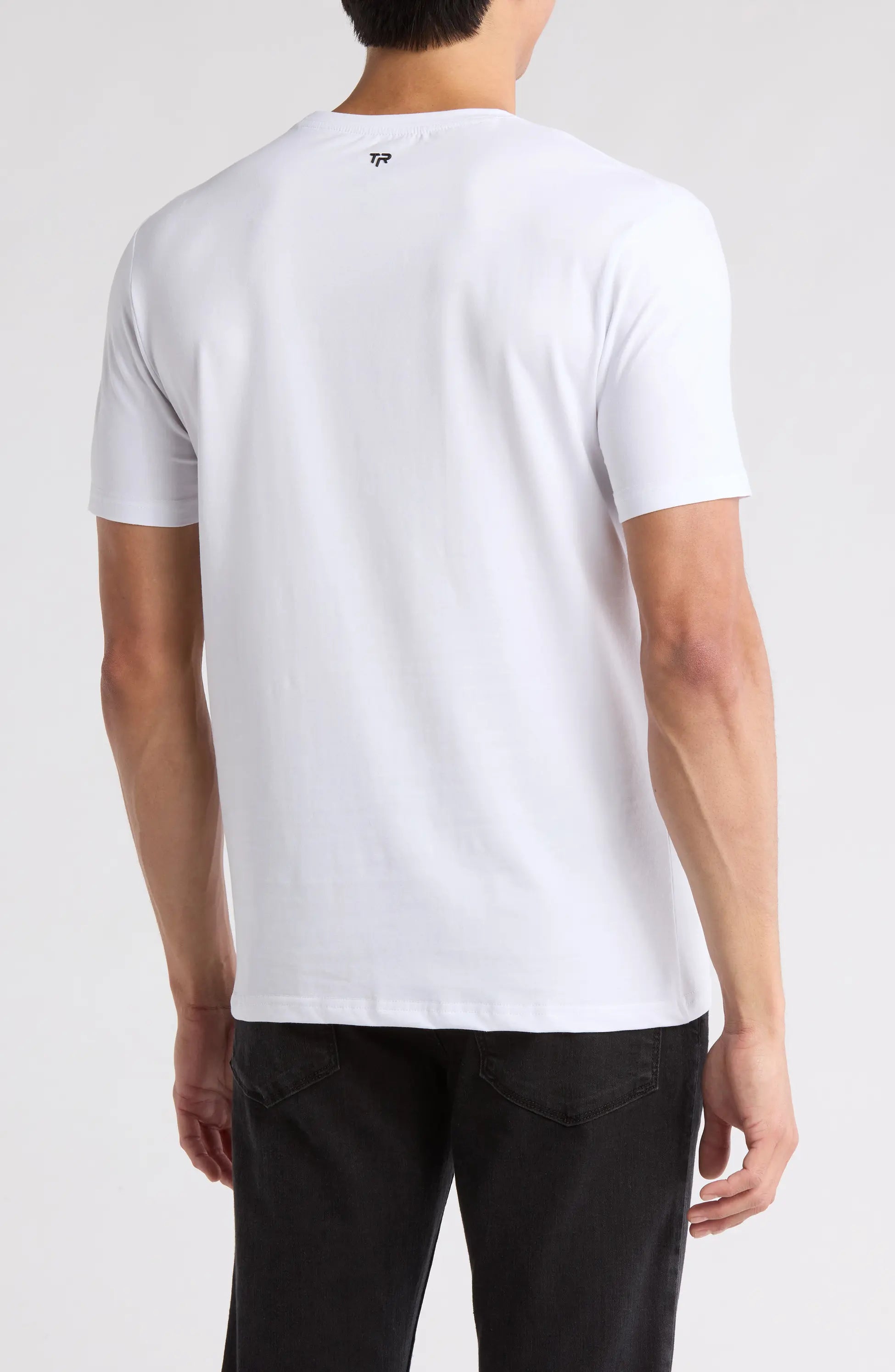 TRT-1032 3D Abstract Stretch Cotton Graphic T-Shirt