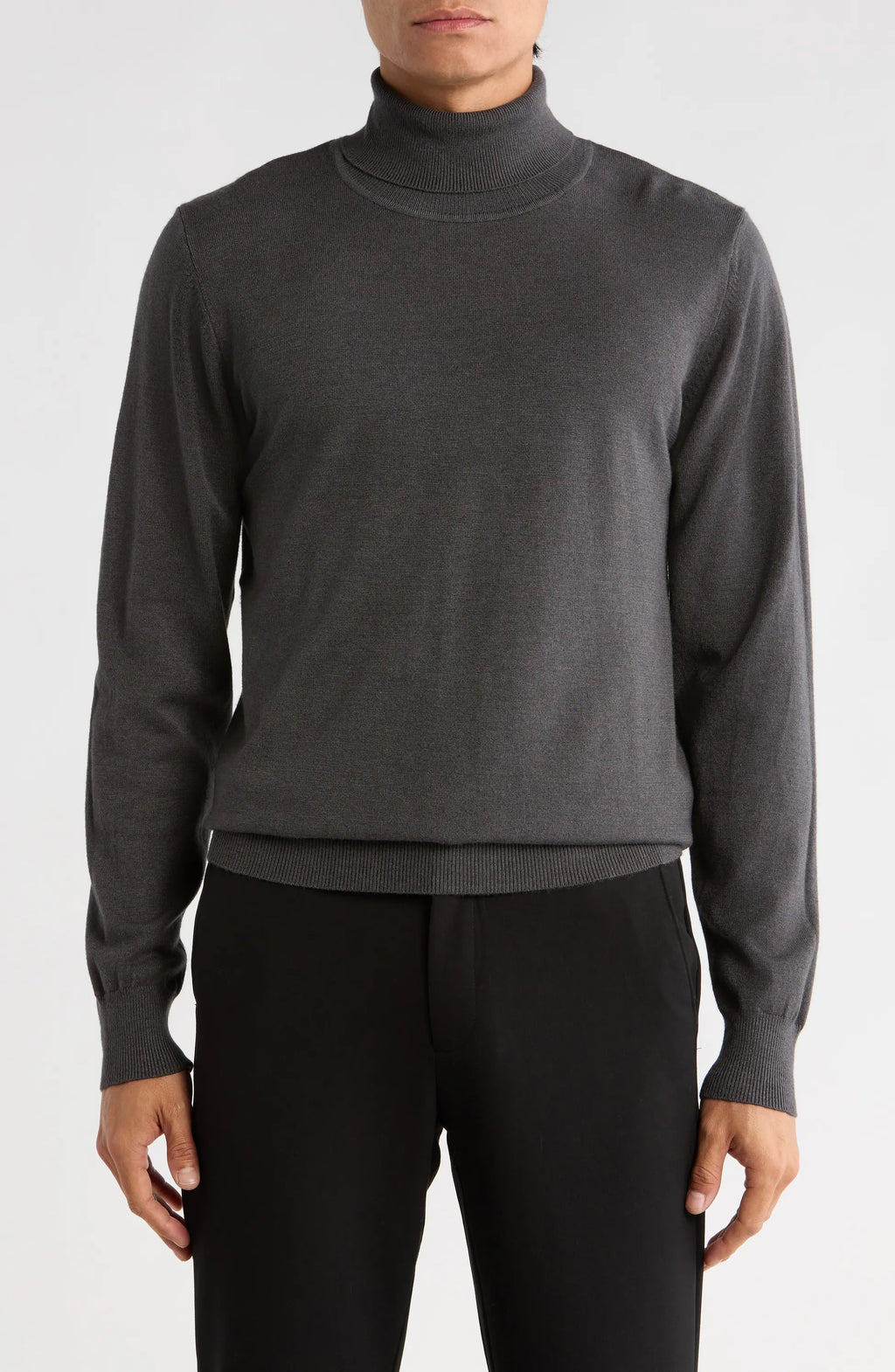 TRCK-11553-SLIM FIT TURTLE NECK SWEATER