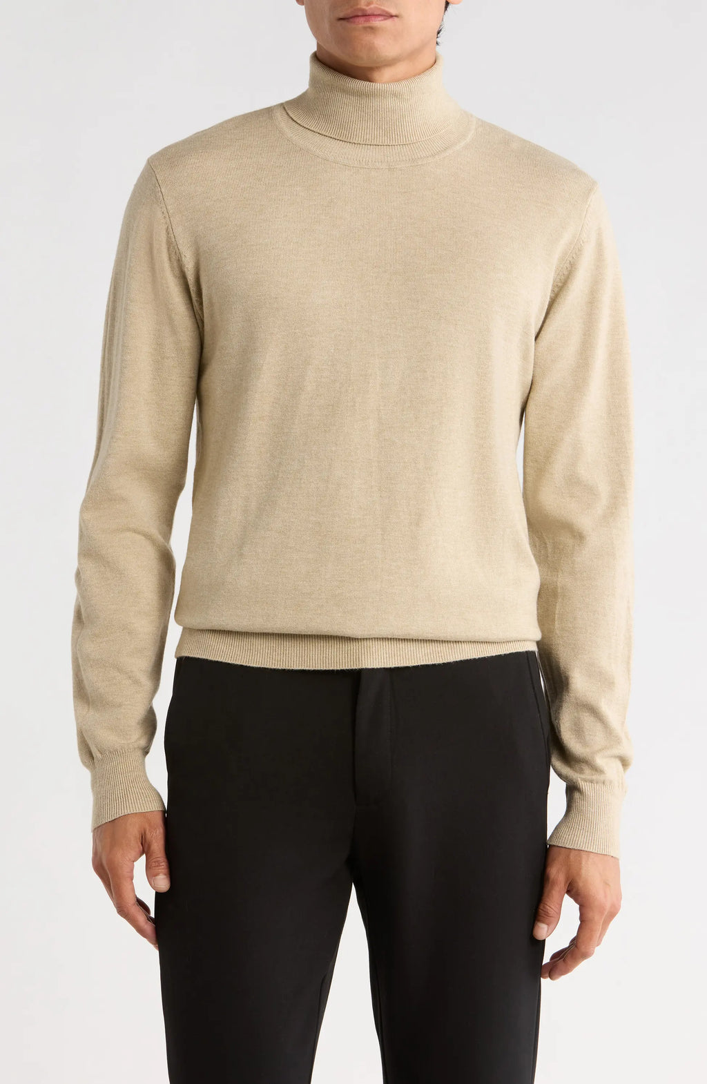 TRCK-11553-SLIM FIT TURTLE NECK SWEATER