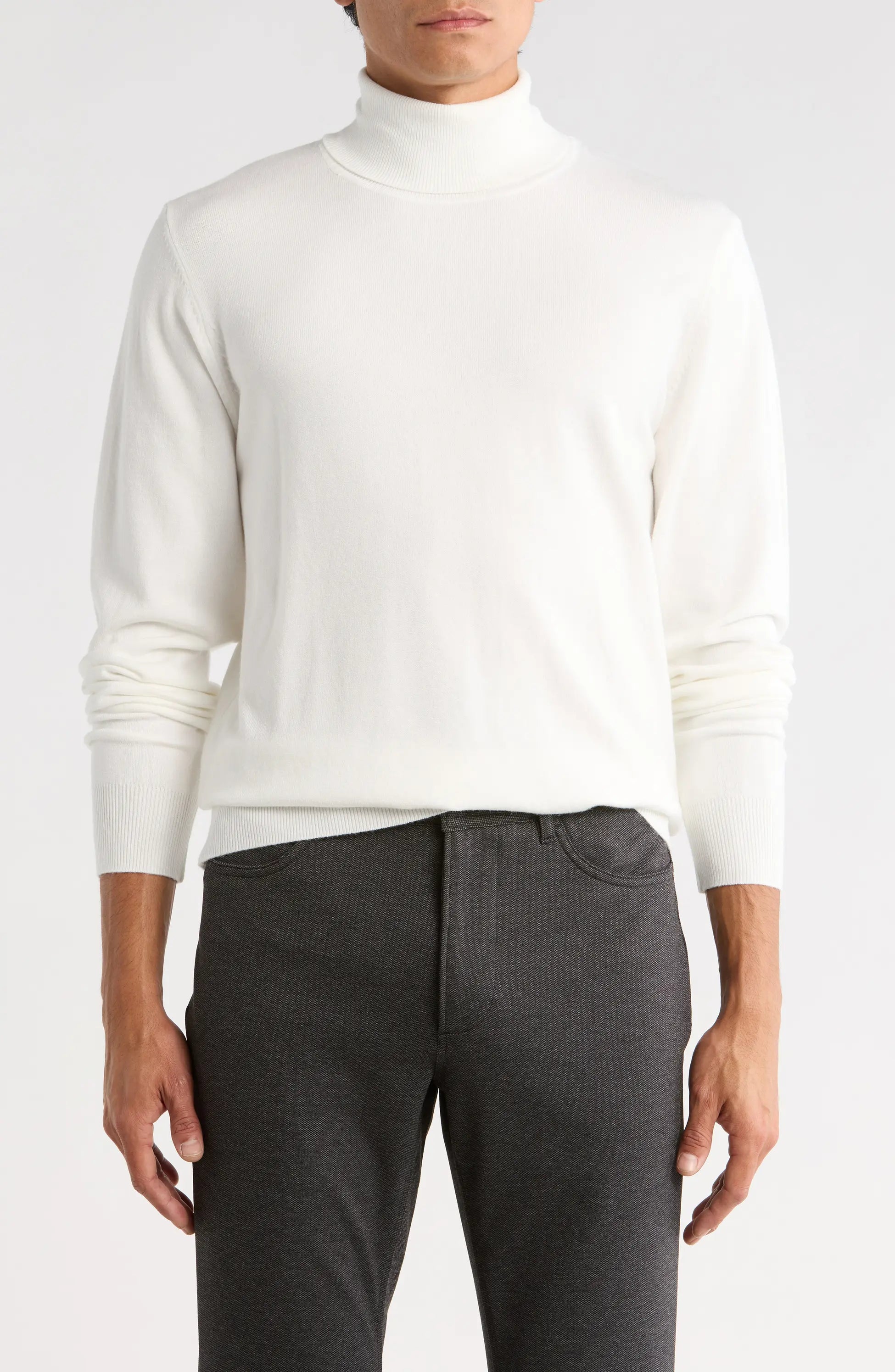 TRCK-11553-SLIM FIT TURTLE NECK SWEATER
