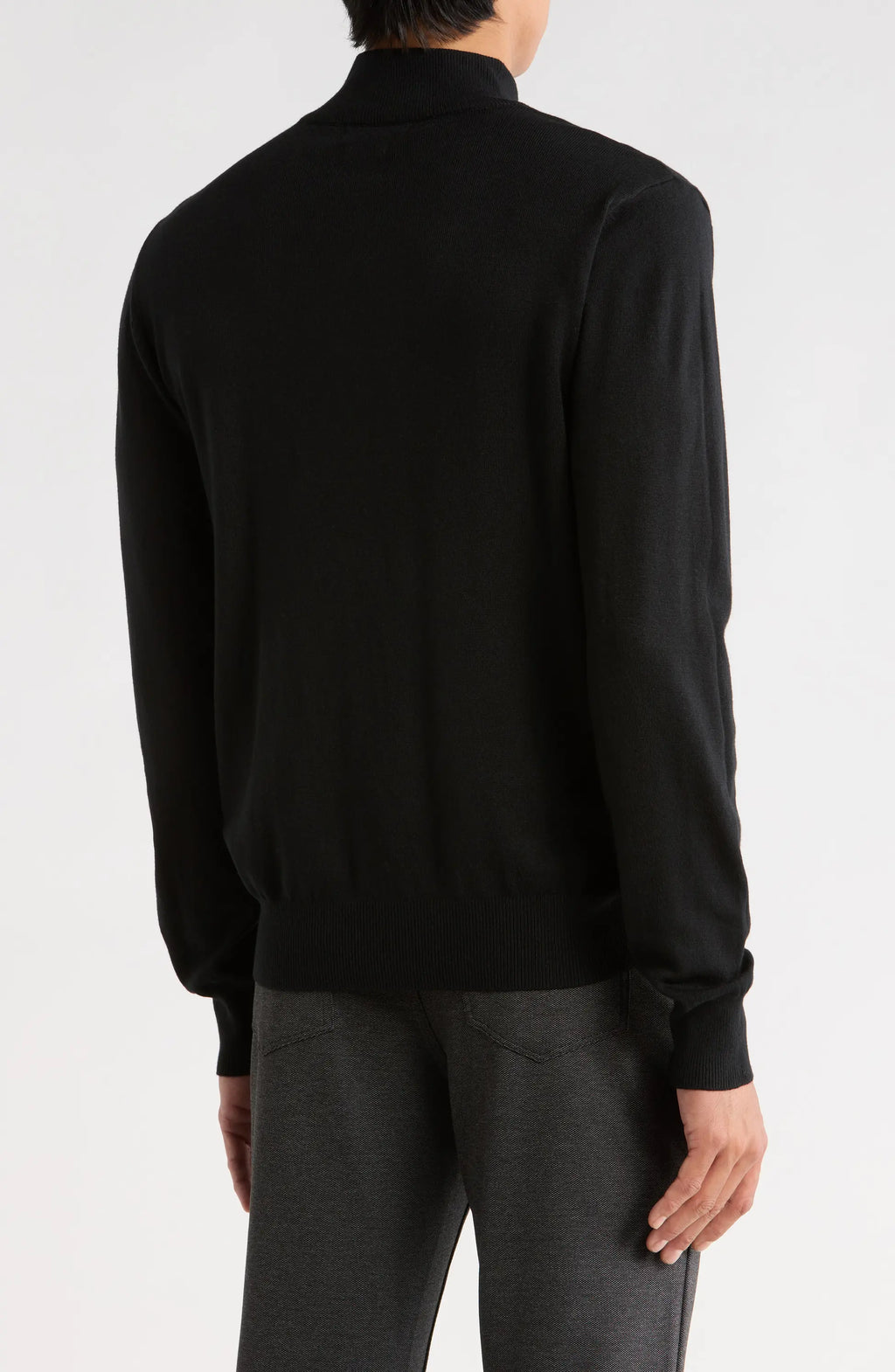 TRCK-11554-SLIM FIT MOCK NECK SWEATER