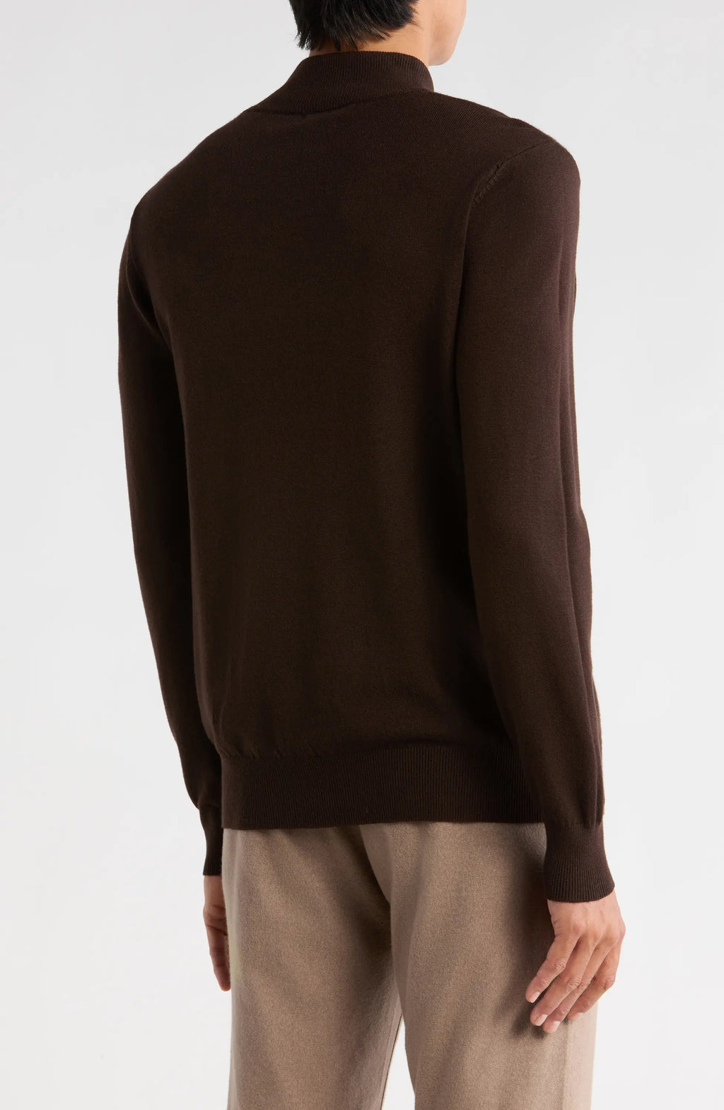 TRCK-11554-SLIM FIT MOCK NECK SWEATER