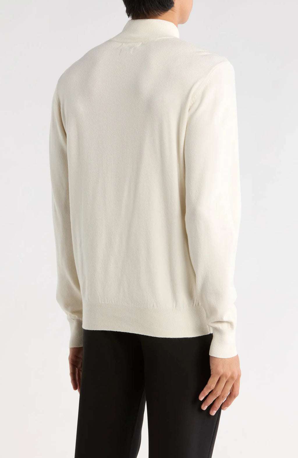 TRCK-11554-SLIM FIT MOCK NECK SWEATER