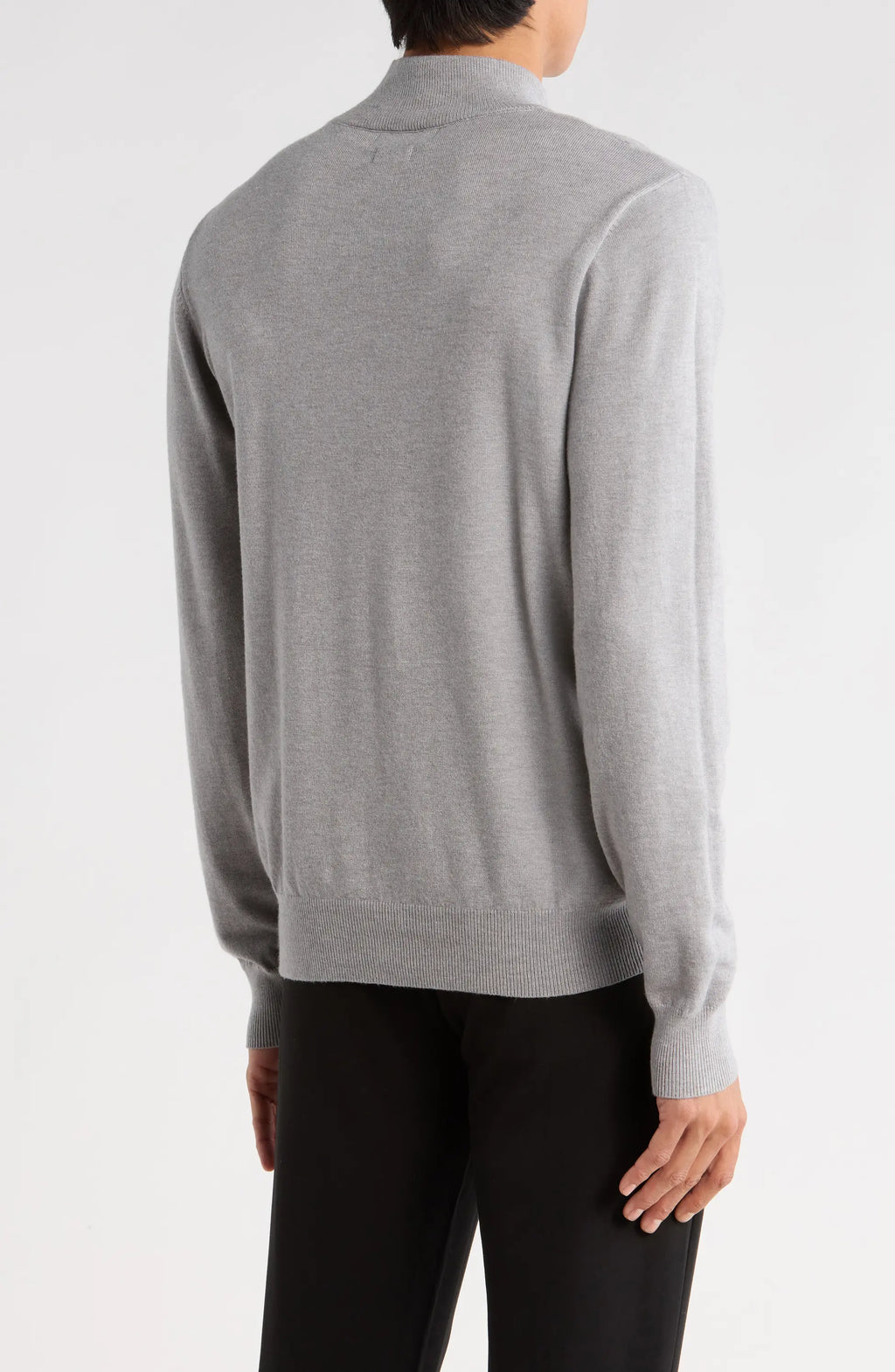 TRCK-11554-SLIM FIT MOCK NECK SWEATER