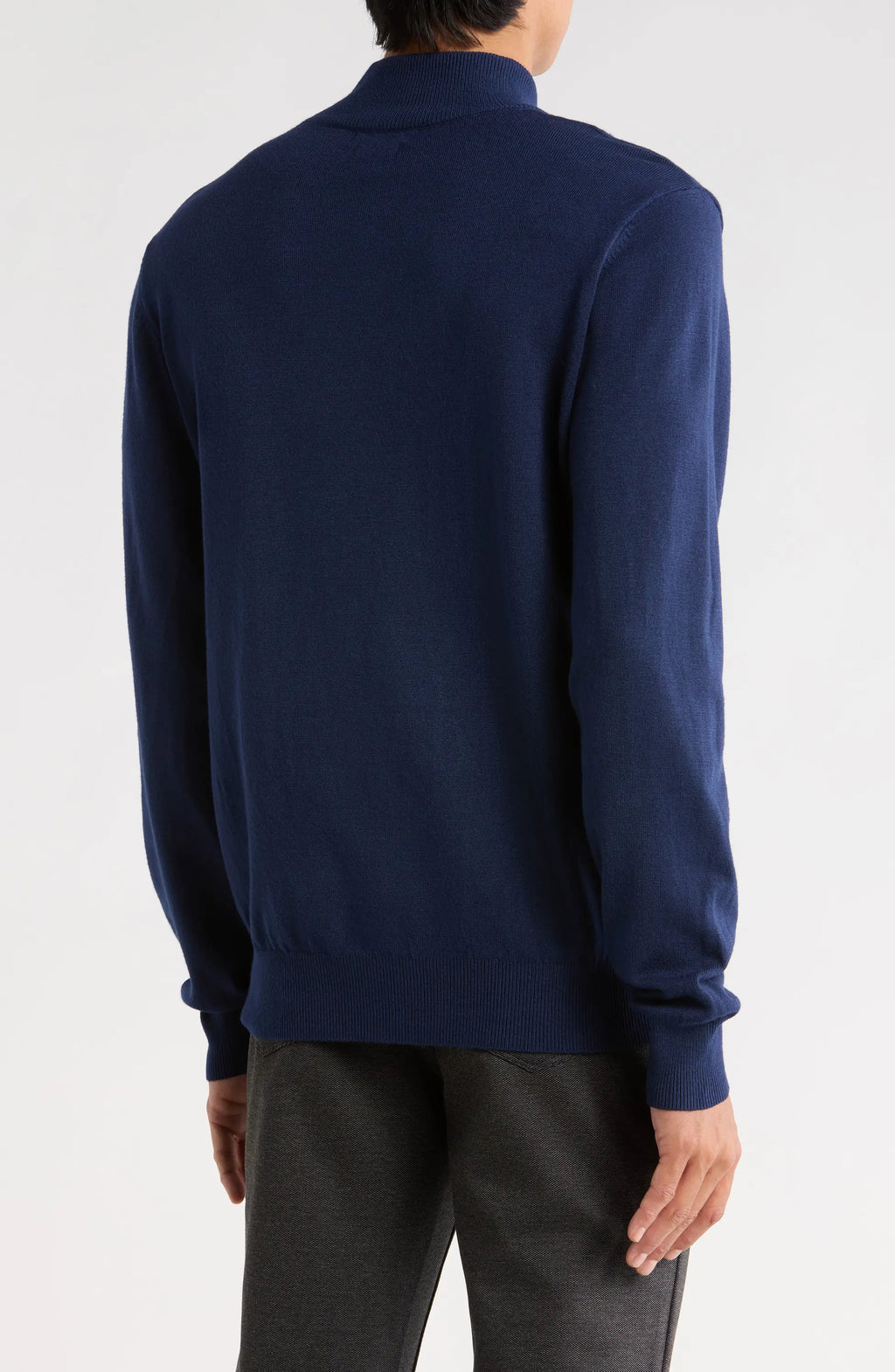 TRCK-11554-SLIM FIT MOCK NECK SWEATER