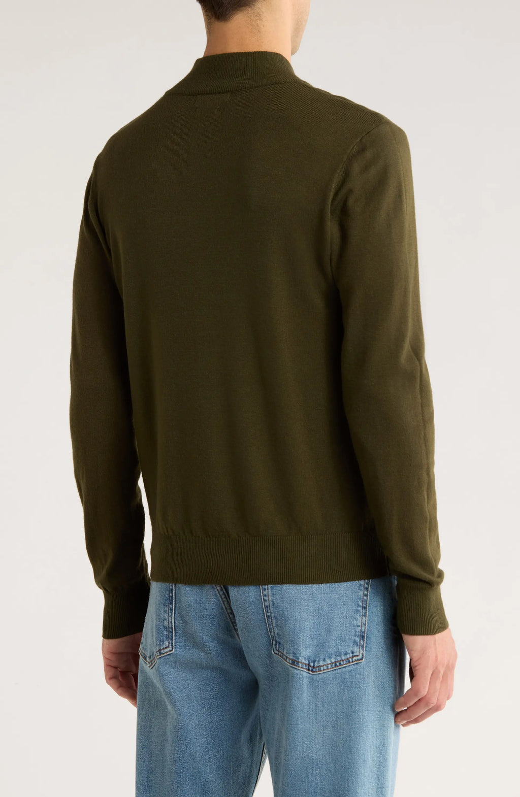 TRCK-11554-SLIM FIT MOCK NECK SWEATER