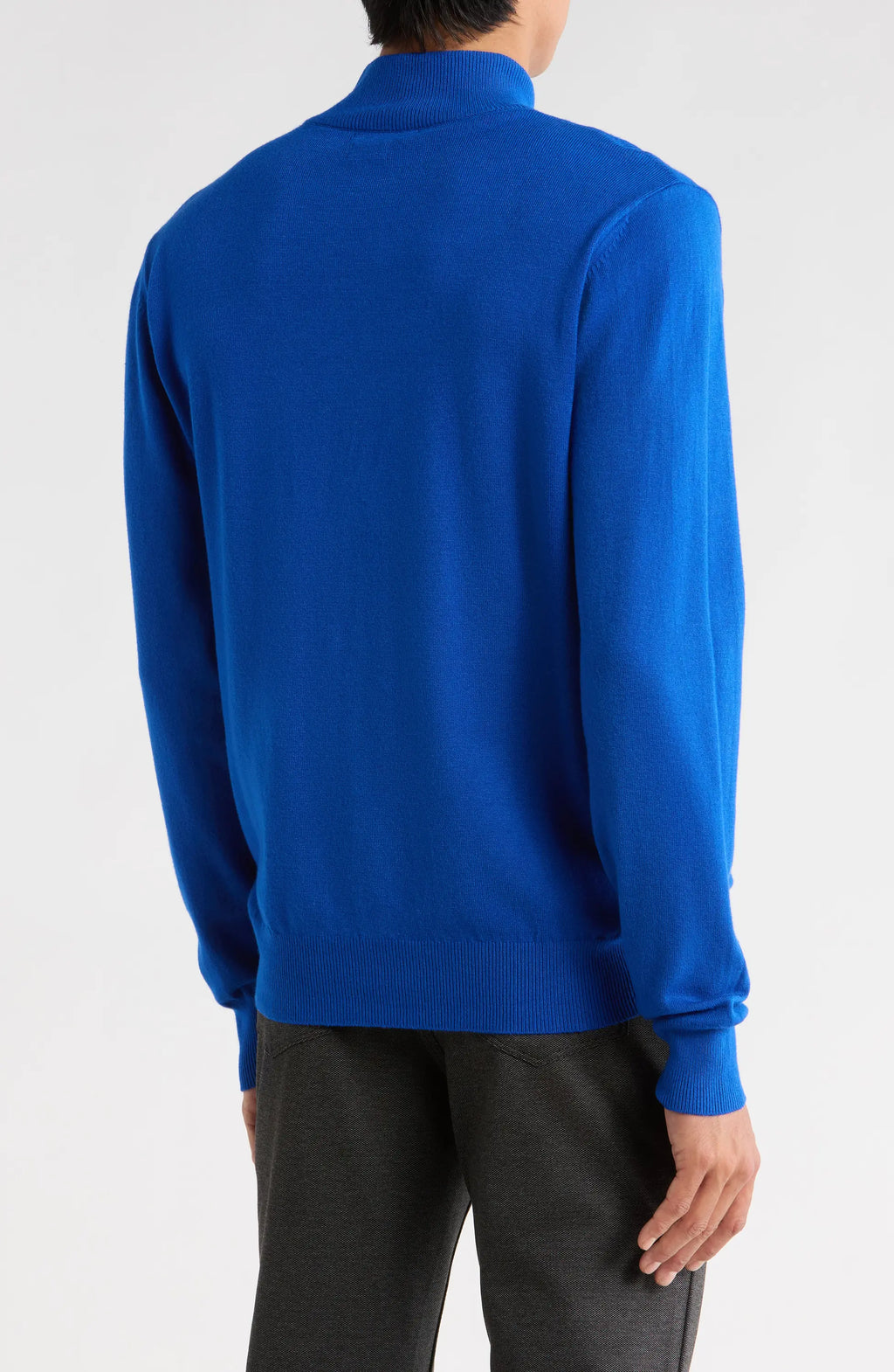 TRCK-11554-SLIM FIT MOCK NECK SWEATER