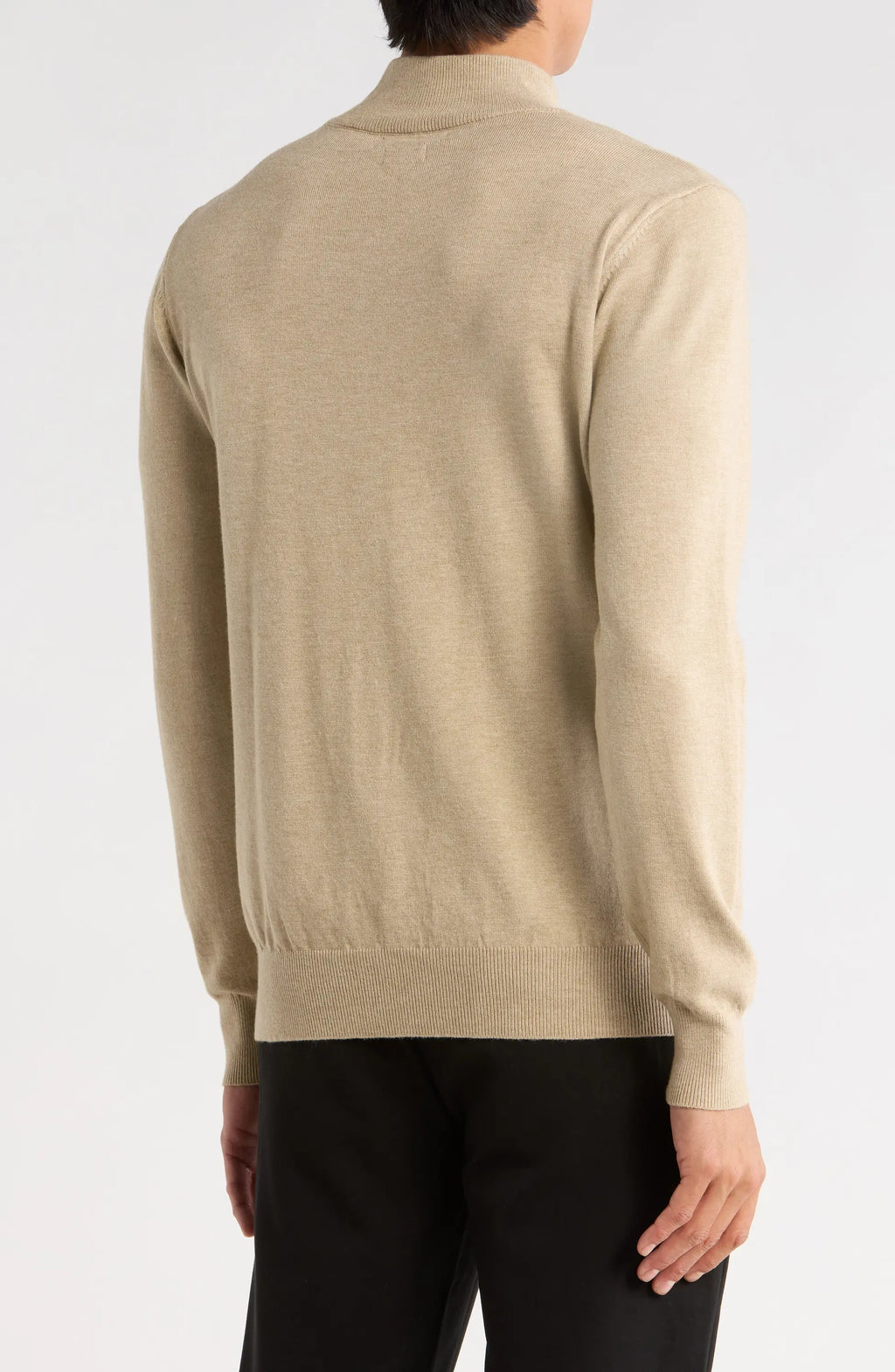 TRCK-11554-SLIM FIT MOCK NECK SWEATER