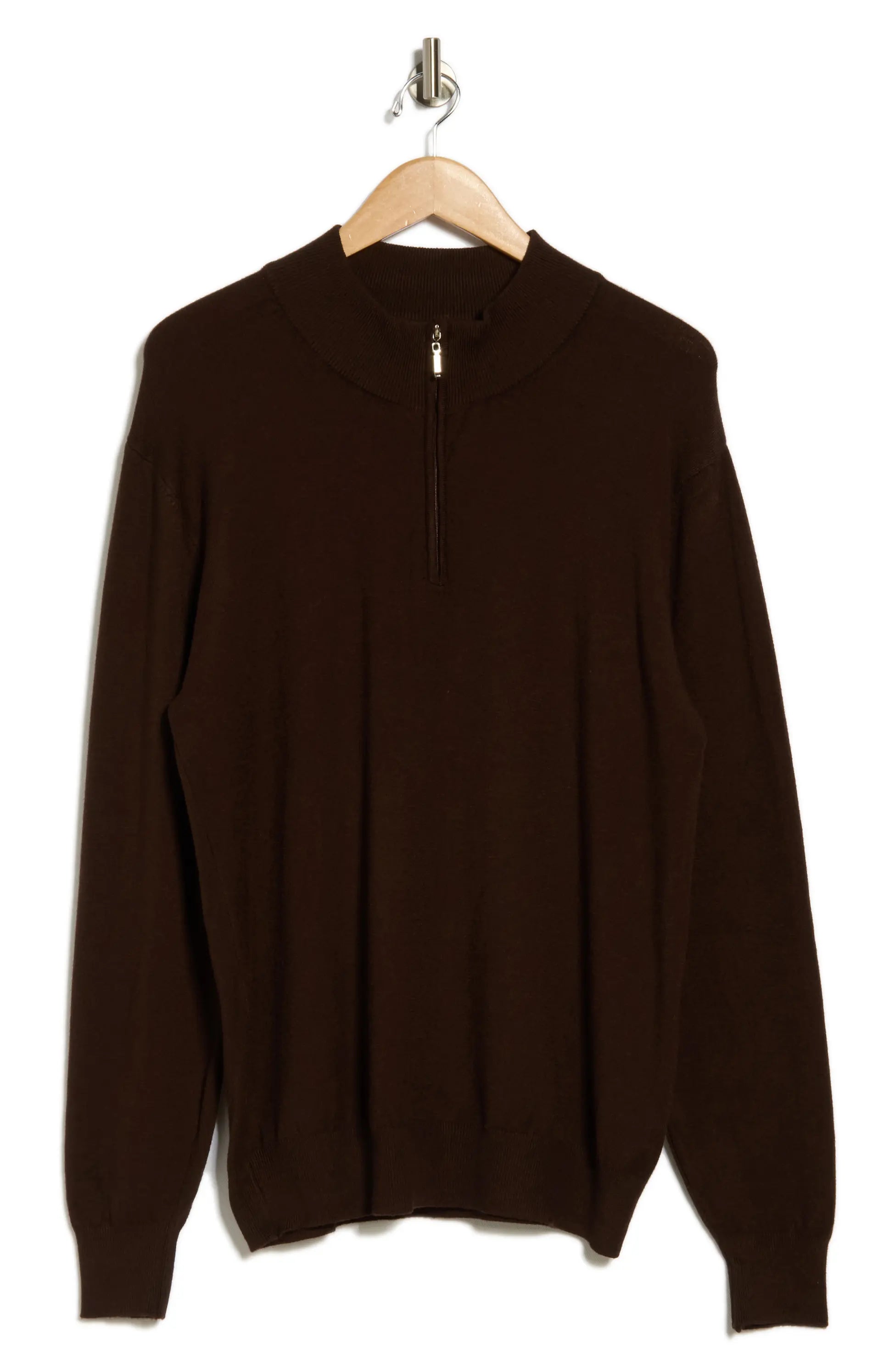 TRCK-11556-SLIM FIT QUARTE ZIP SWEATER