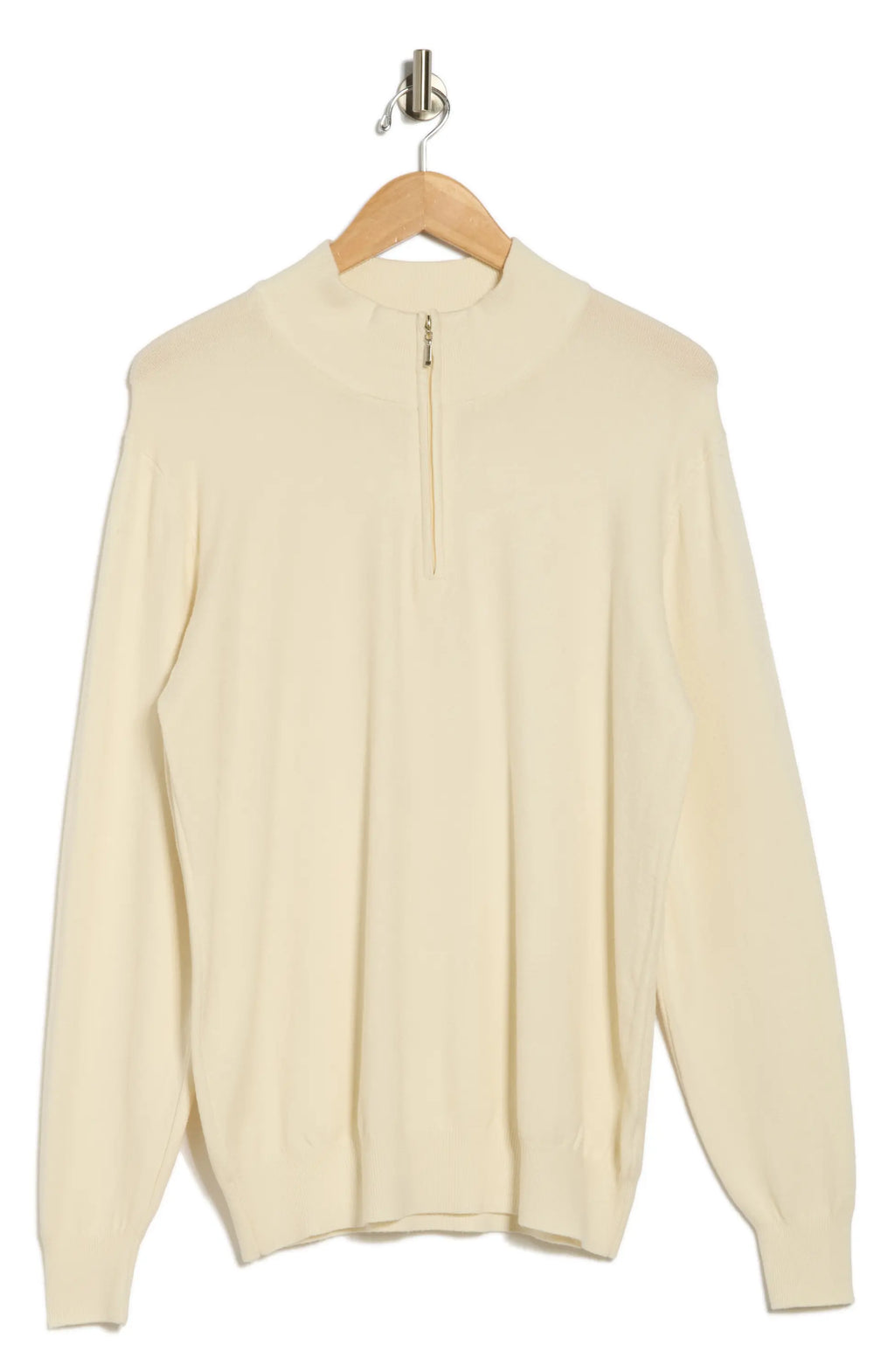 TRCK-11556-SLIM FIT QUARTE ZIP SWEATER