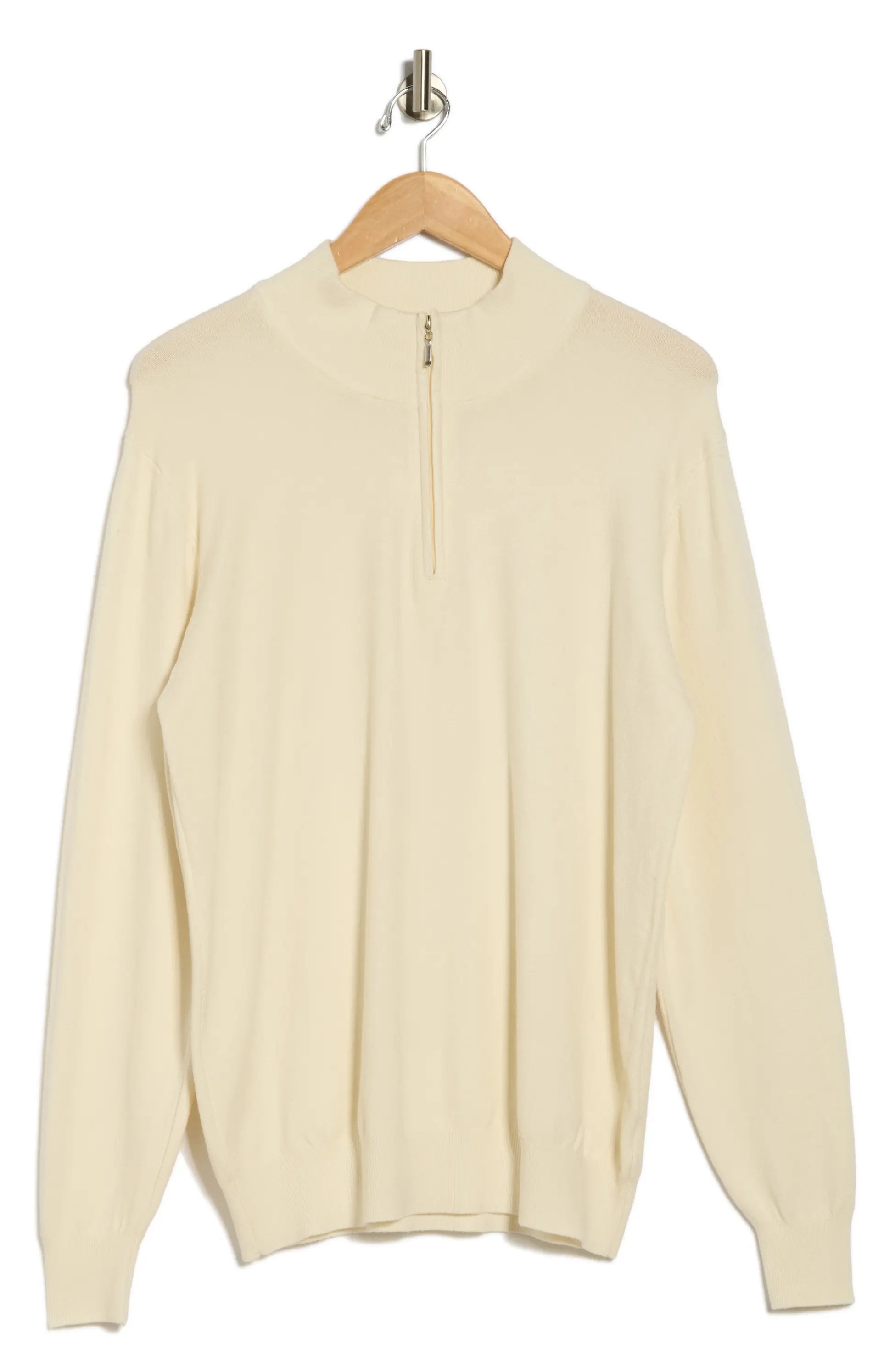 TRCK-11556-SLIM FIT QUARTE ZIP SWEATER