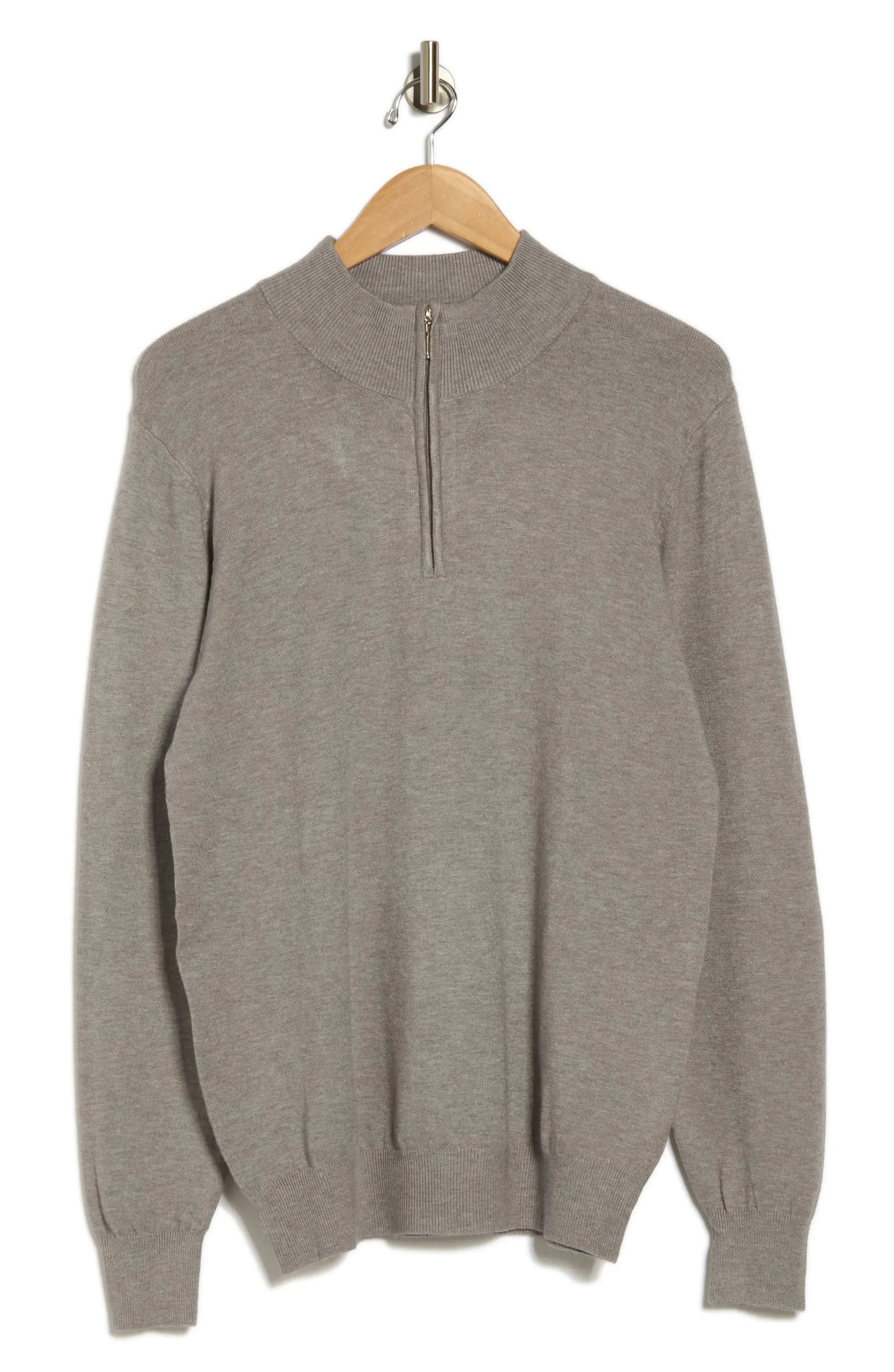 TRCK-11556-SLIM FIT QUARTE ZIP SWEATER