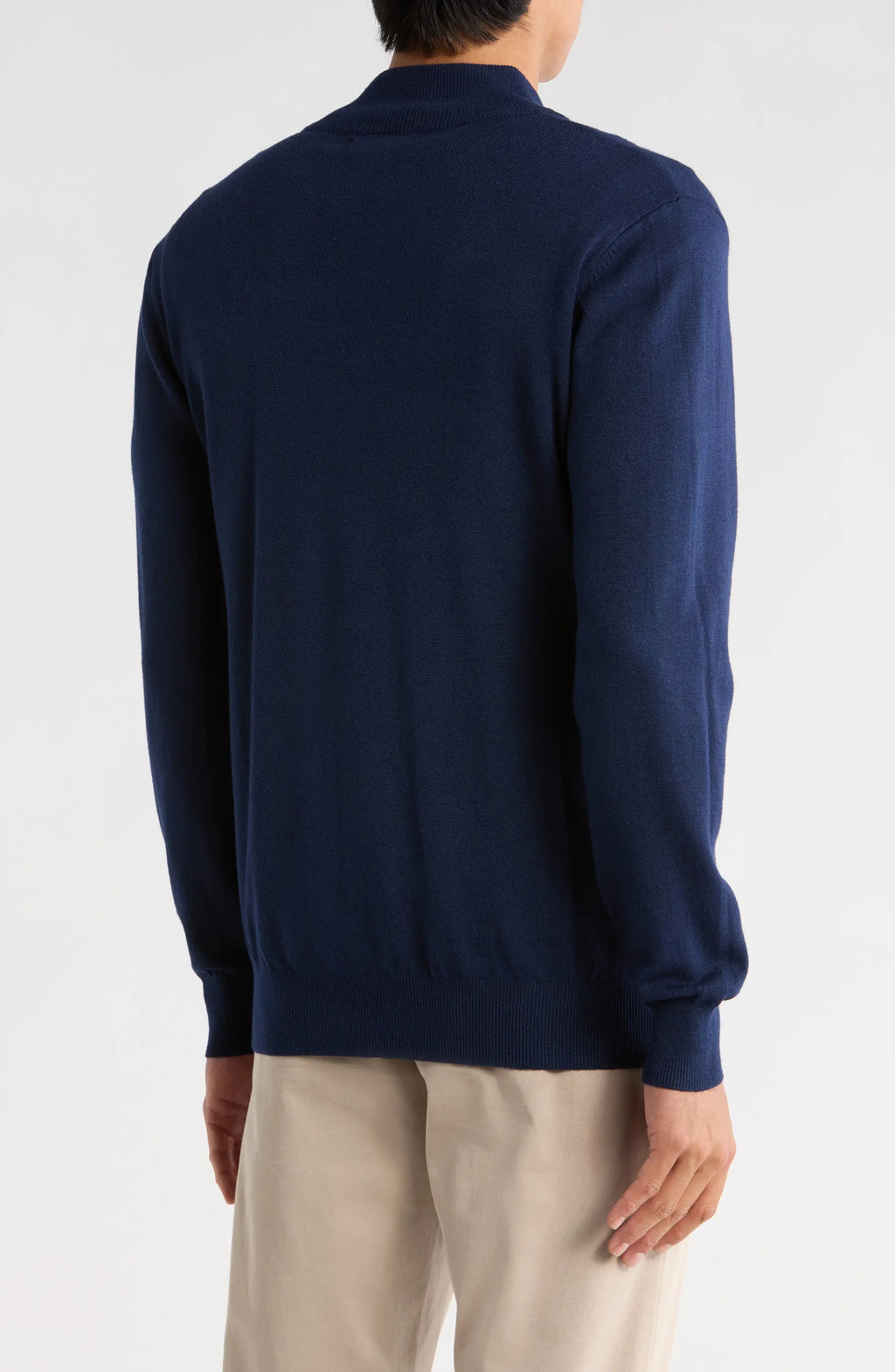 TRCK-11556-SLIM FIT QUARTE ZIP SWEATER