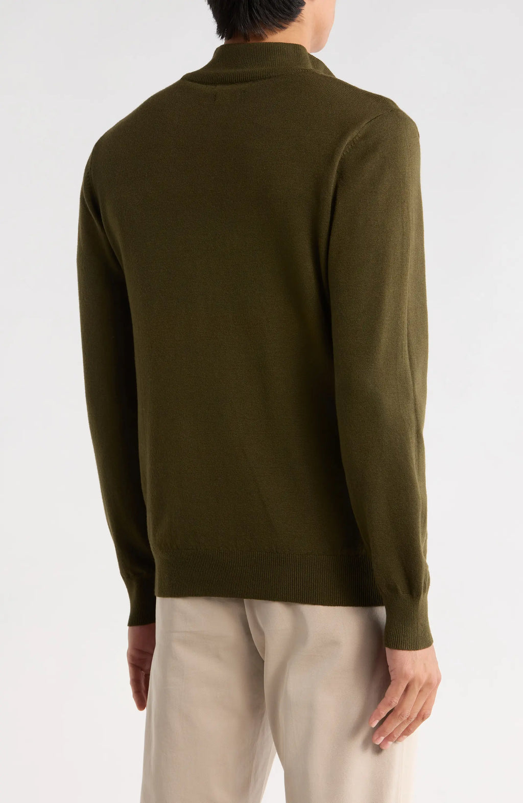 TRCK-11556-SLIM FIT QUARTE ZIP SWEATER