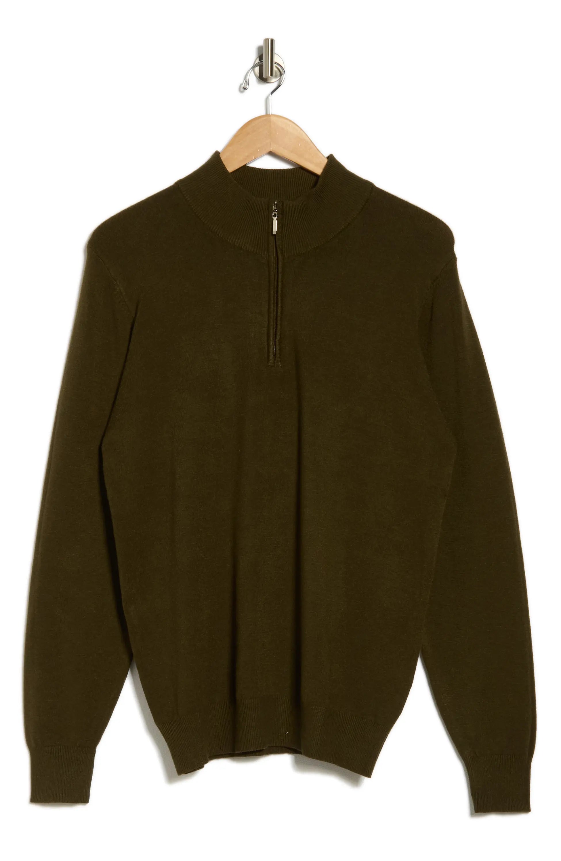 TRCK-11556-SLIM FIT QUARTE ZIP SWEATER