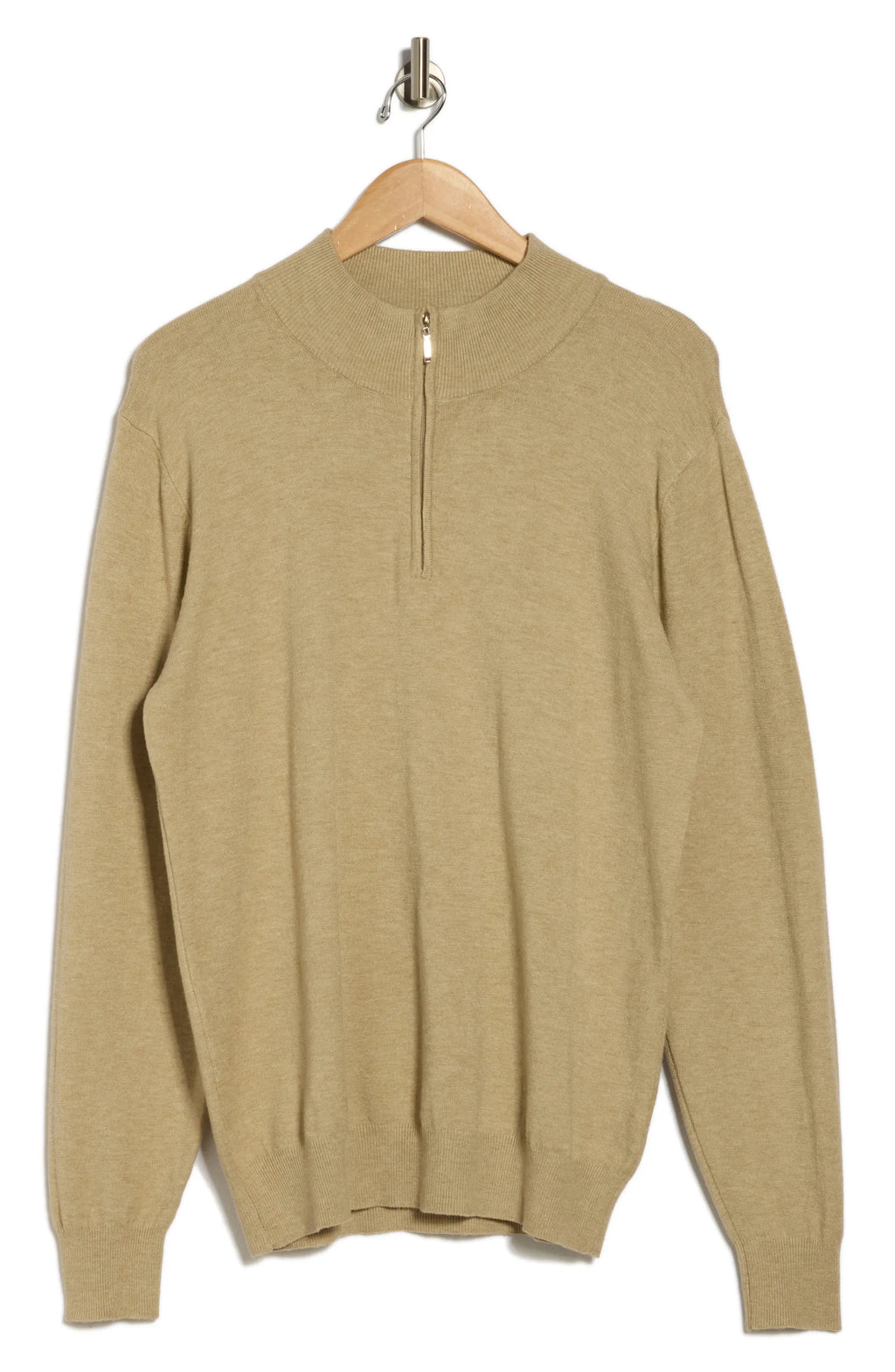 TRCK-11556-SLIM FIT QUARTE ZIP SWEATER