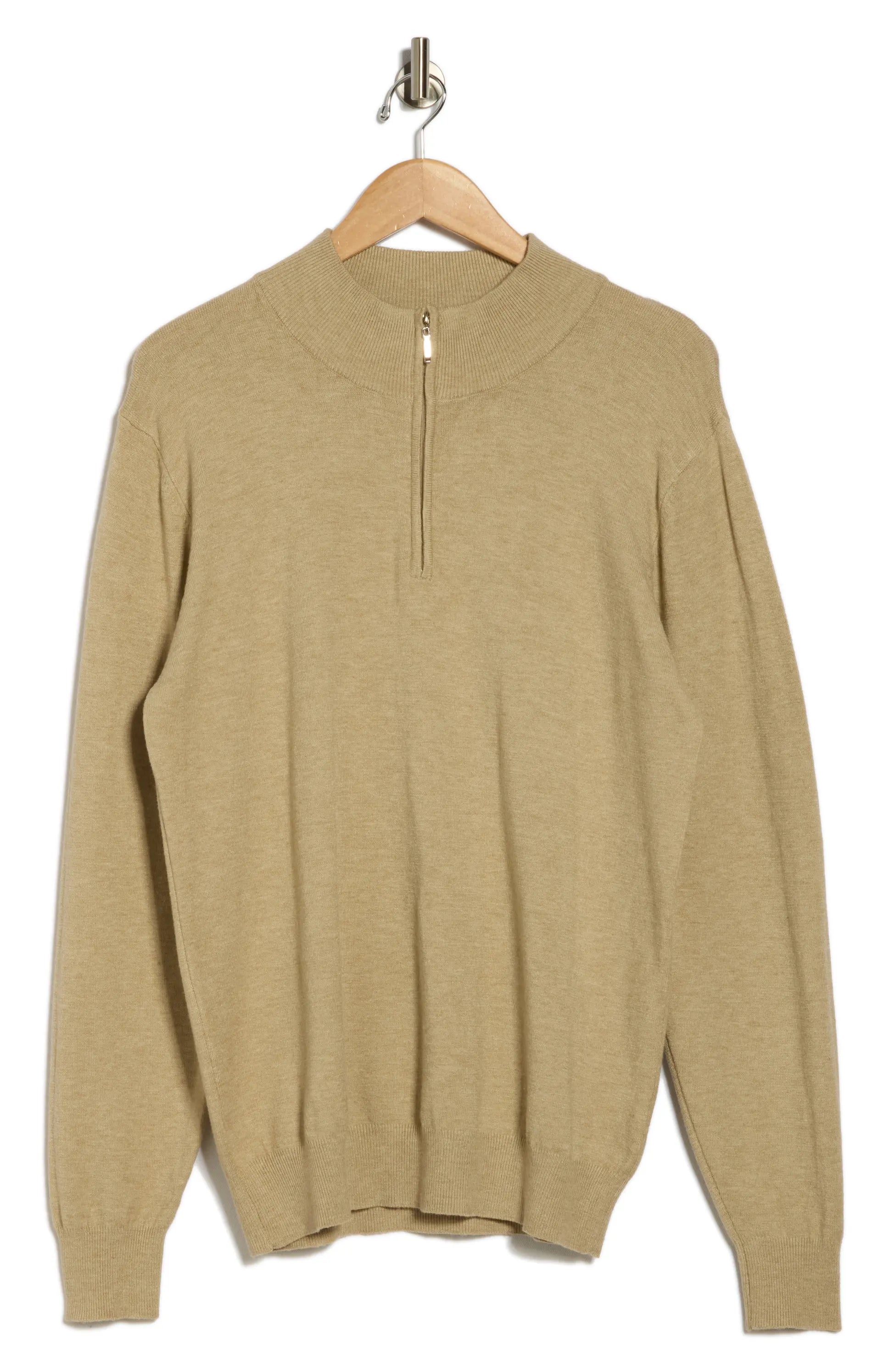 TRCK-11556-SLIM FIT QUARTE ZIP SWEATER