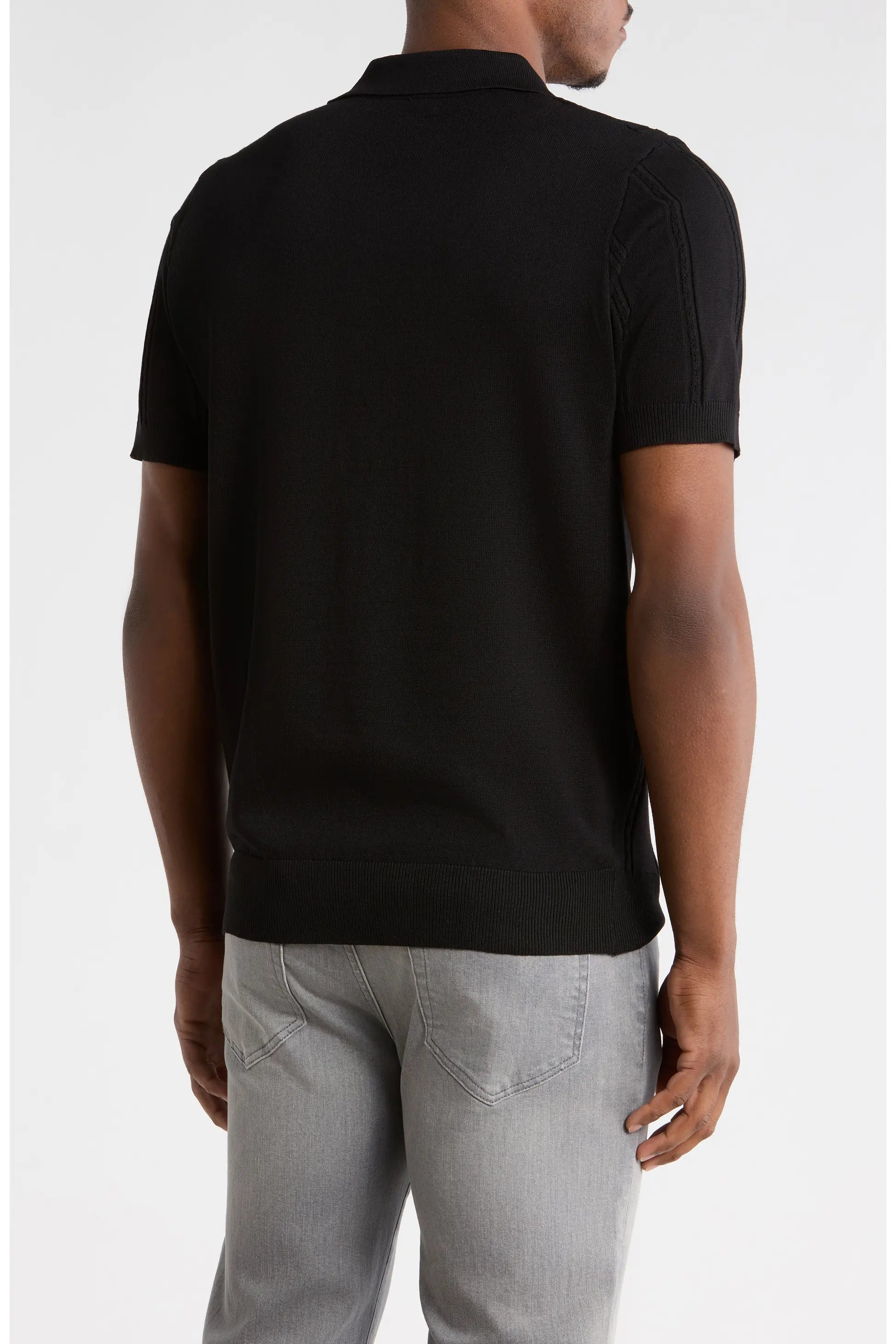 TRCK-11572-Johnny collar Polo Sweater