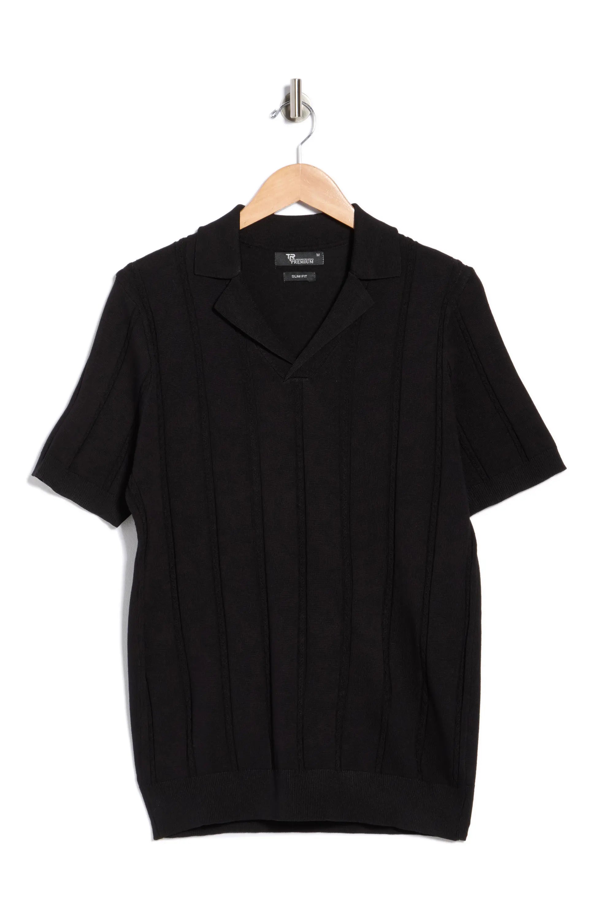 TRCK-11572-Johnny collar Polo Sweater