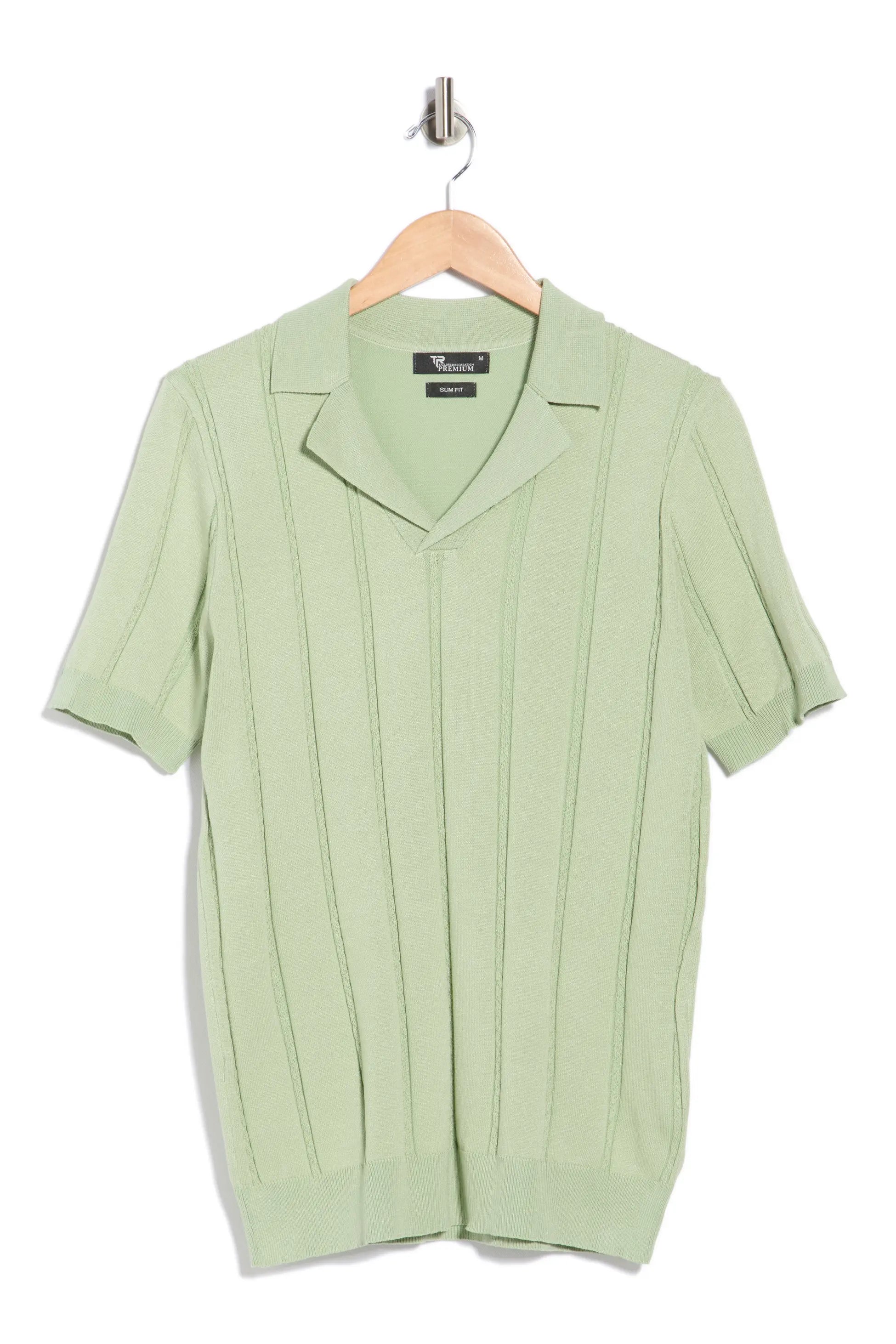 TRCK-11572-Johnny collar Polo Sweater