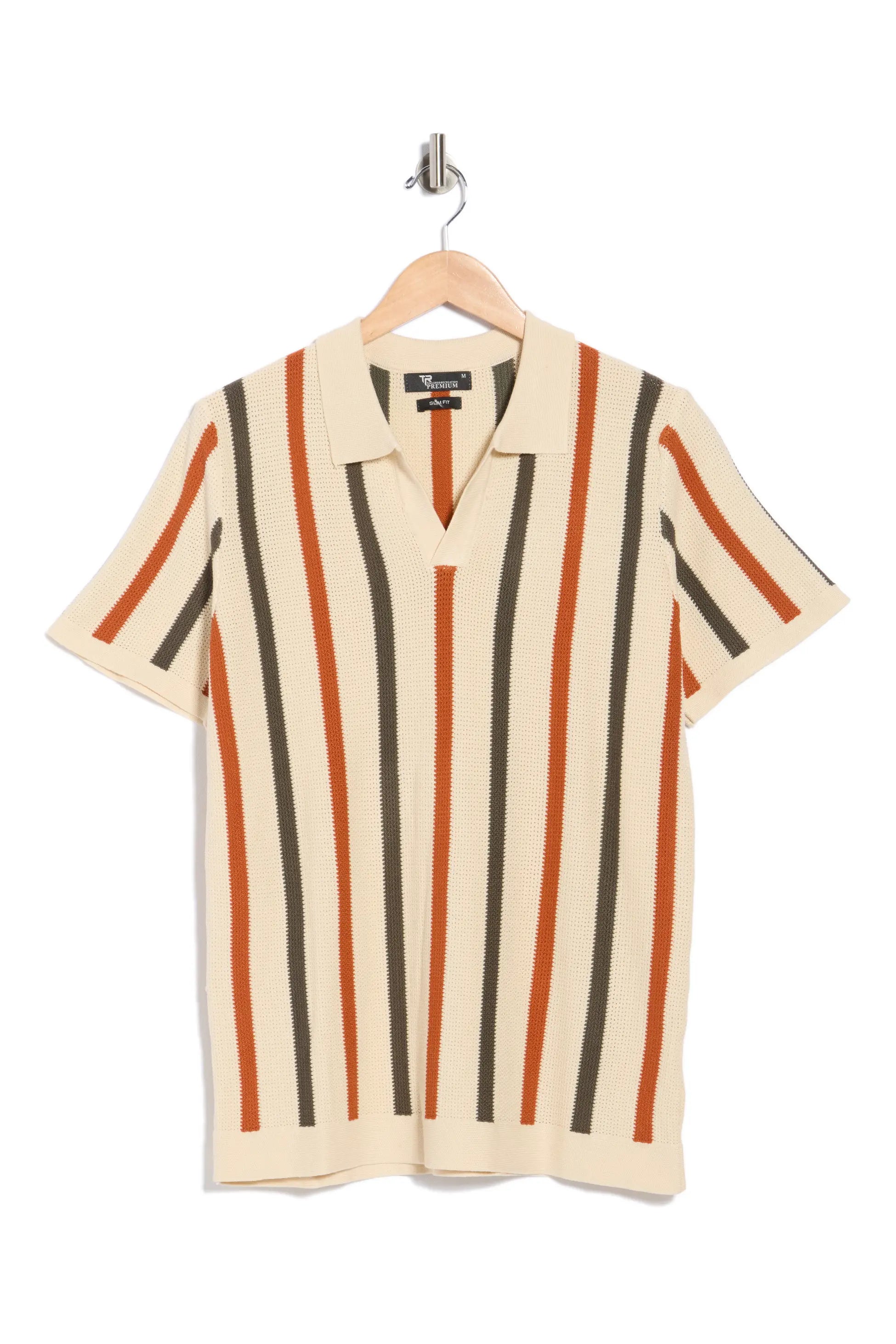 TRCK-11573-Slim Fit Polo Sweater