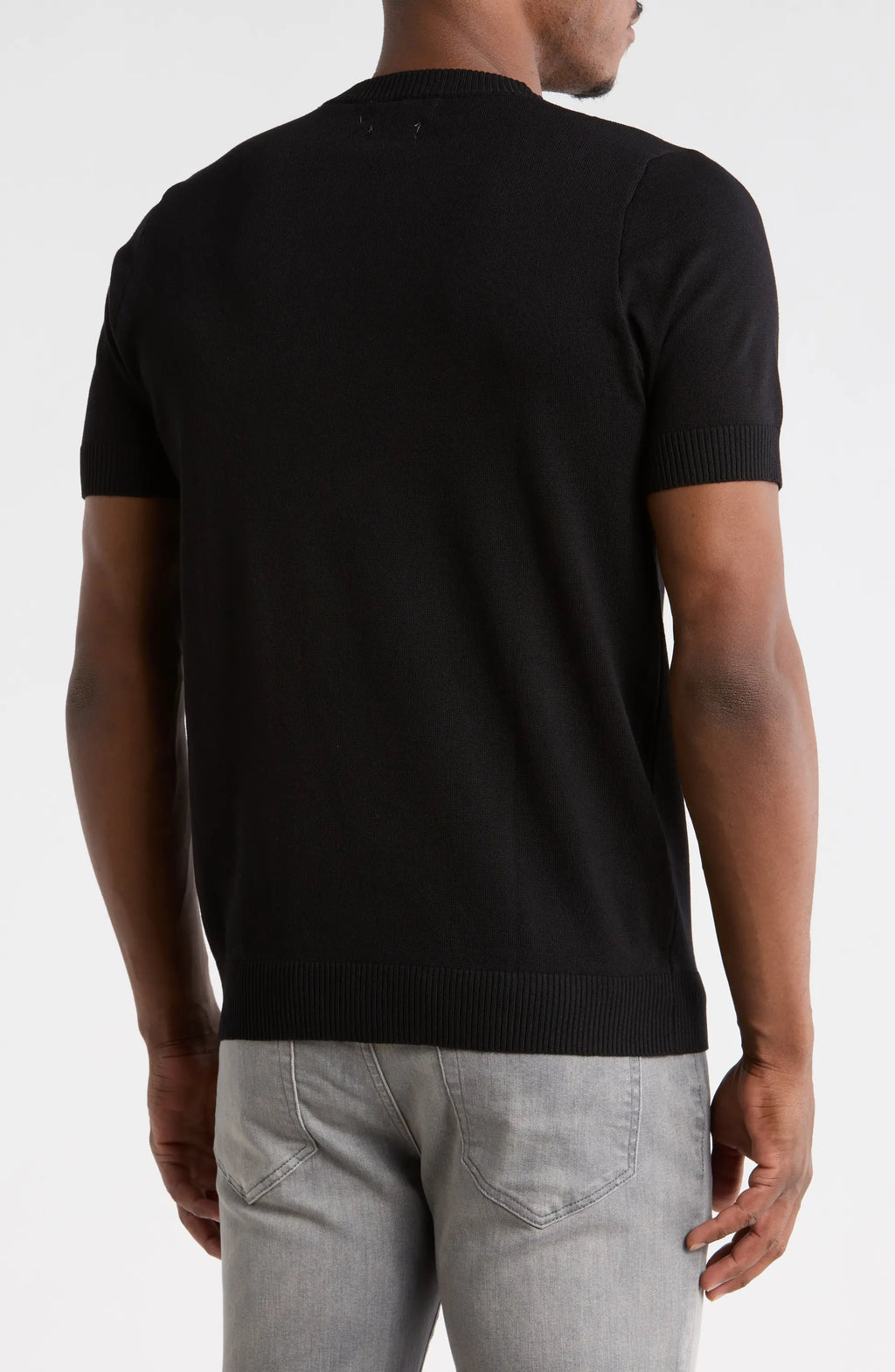 TRCK-11579-Short Sleeve Knit Sweater