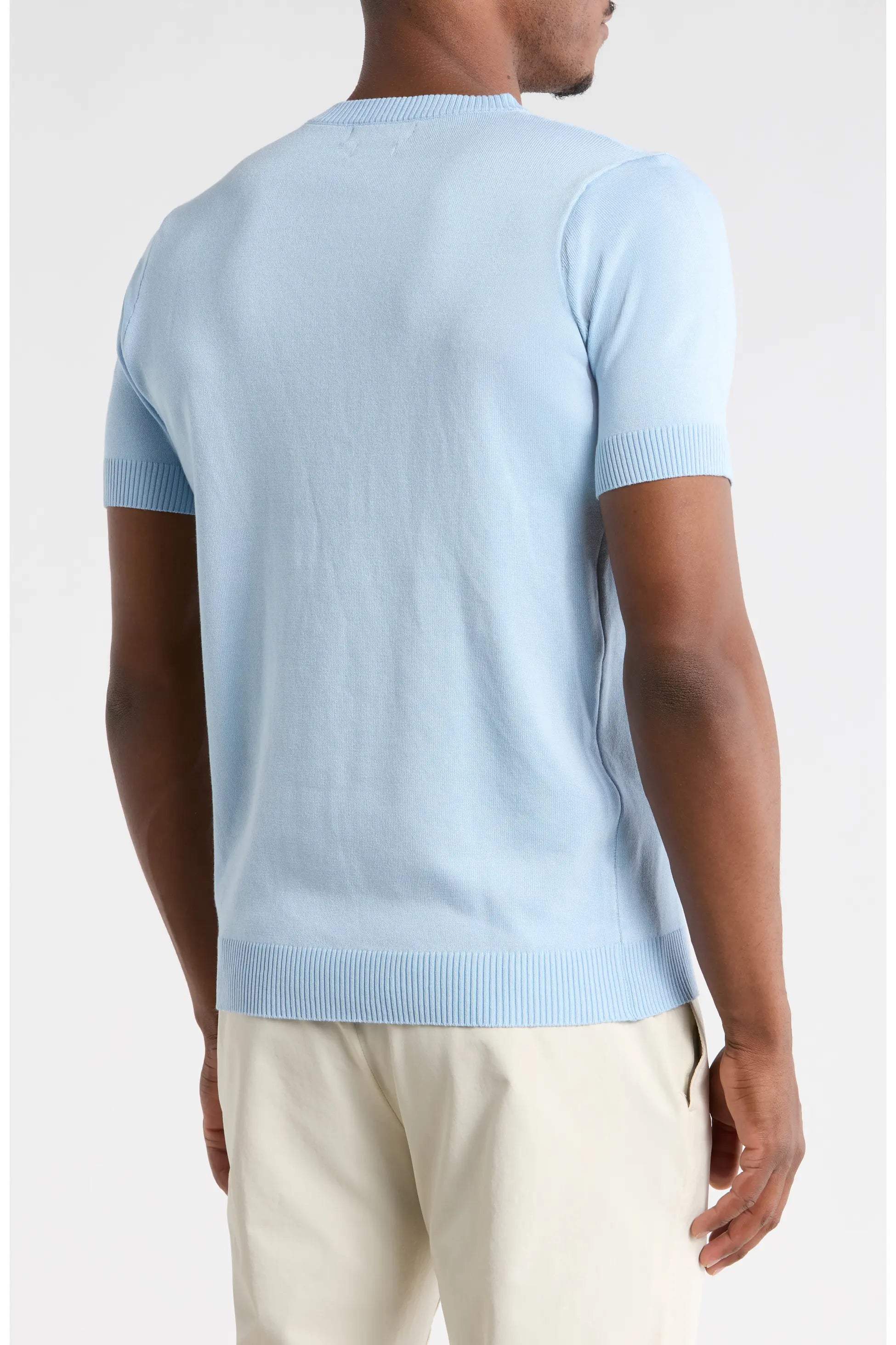 TRCK-11579-Short Sleeve Knit Sweater
