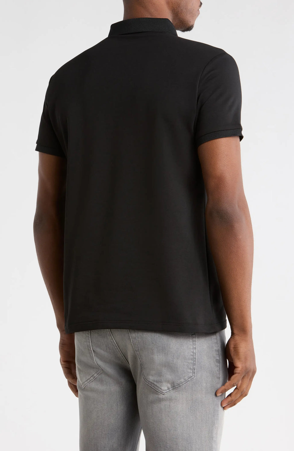 TRCV-148-Slim Fit Stretch Cotton Knit Polo – TRPremium
