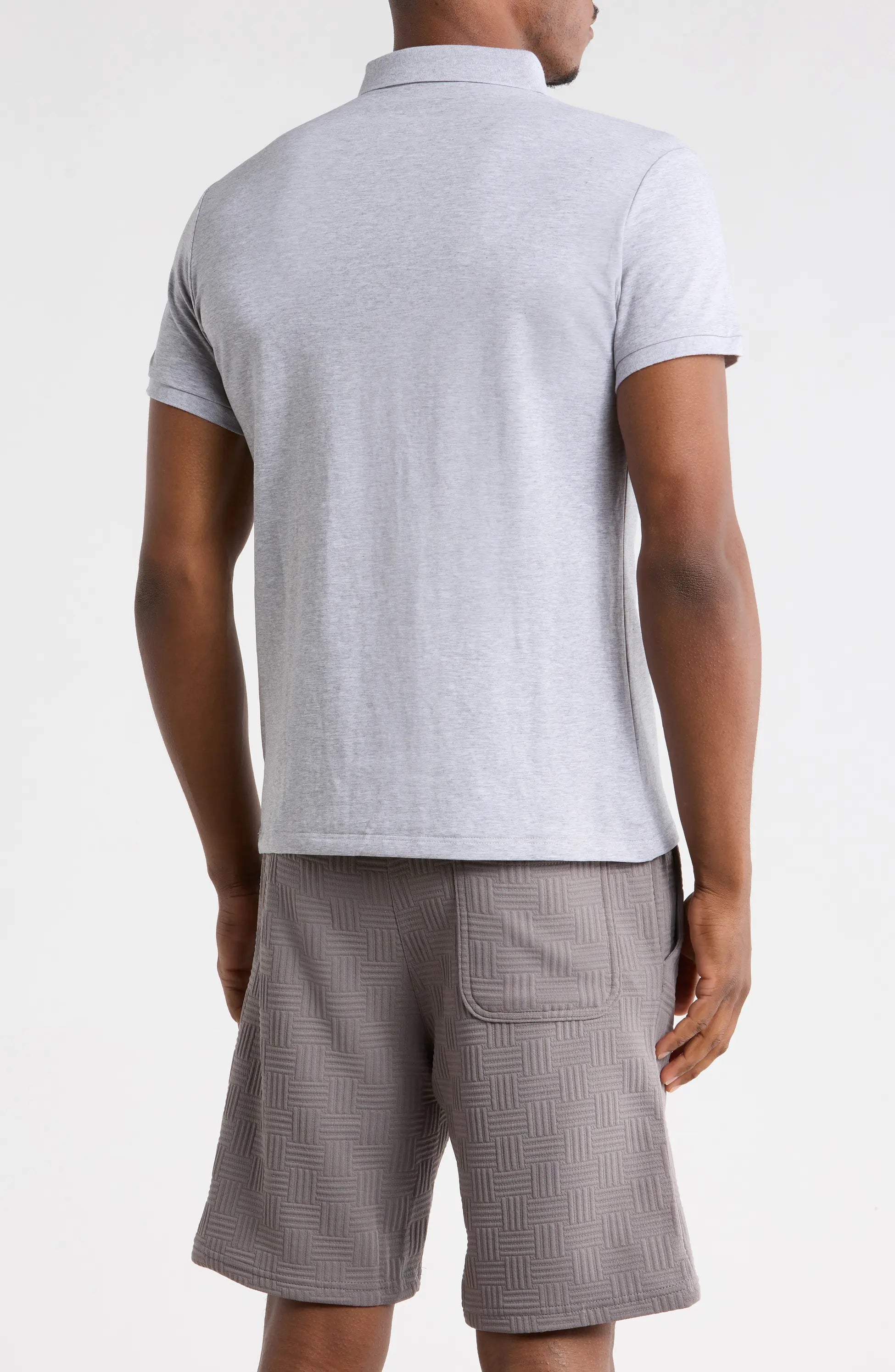 TRCV-148-Slim Fit Stretch Cotton Knit Polo