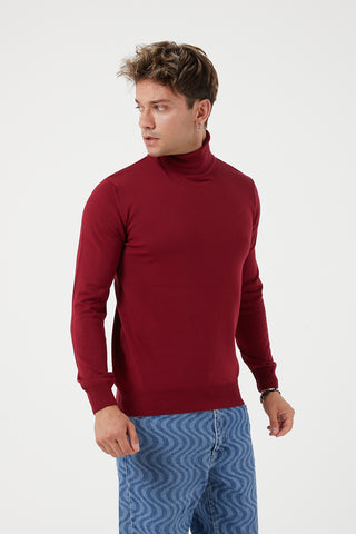 T-252 TR PREMIUM MUSCLE FIT TURTLE NECK SWEATER