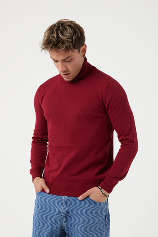 T-252 TR PREMIUM MUSCLE FIT TURTLE NECK SWEATER