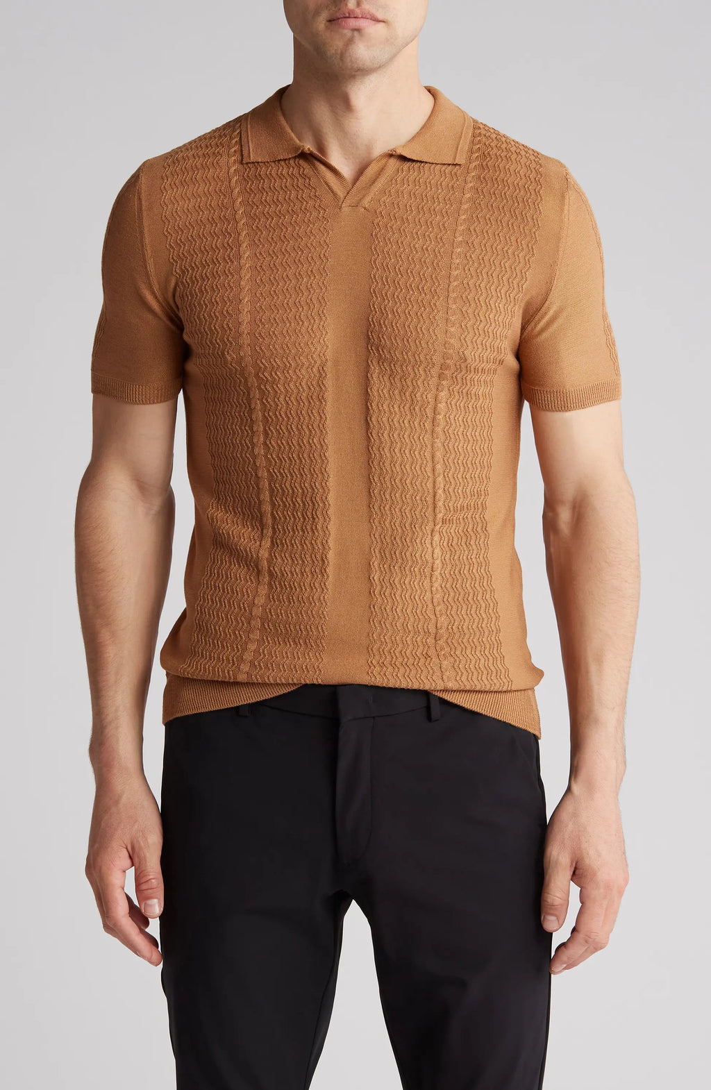 SHORT SLEEVE KNIT SHIRT TR-11517