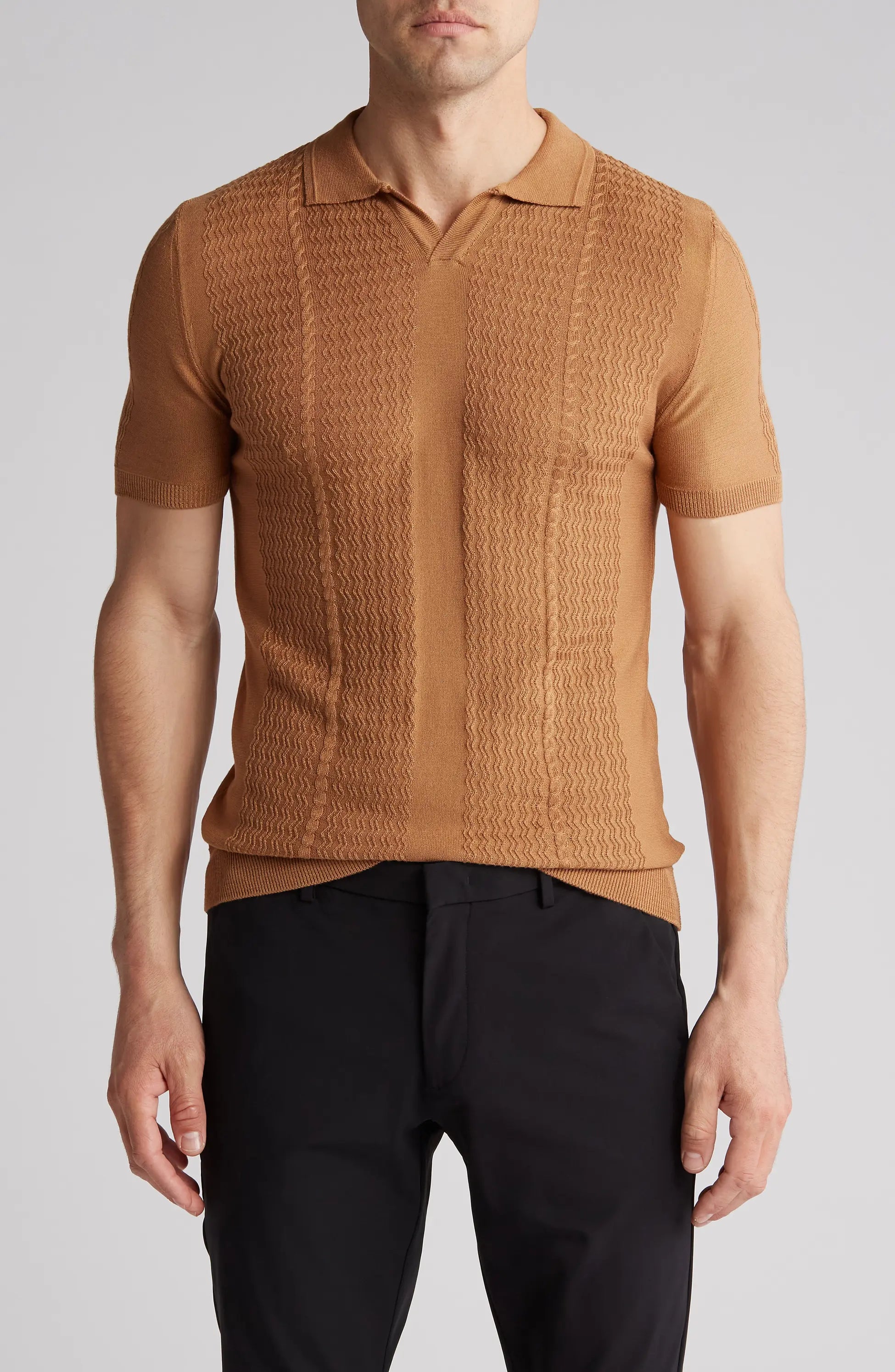 SHORT SLEEVE KNIT SHIRT TR-11517