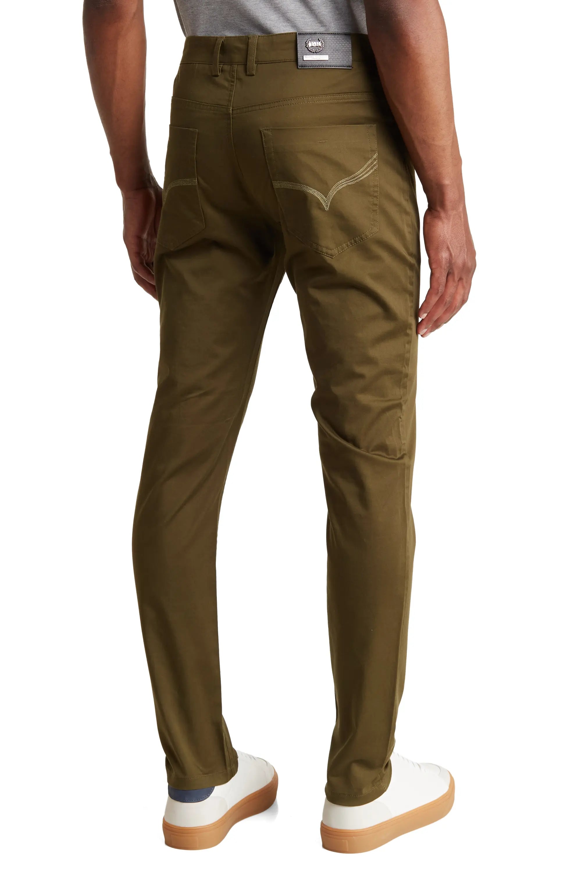 TRD-208 Slim Fit Cotton Stretch Chino Pants