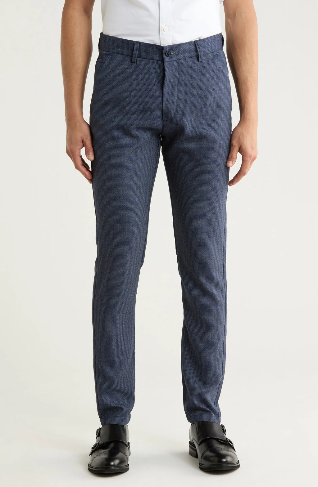 TRD-527-Plaid Straight Leg Trousers