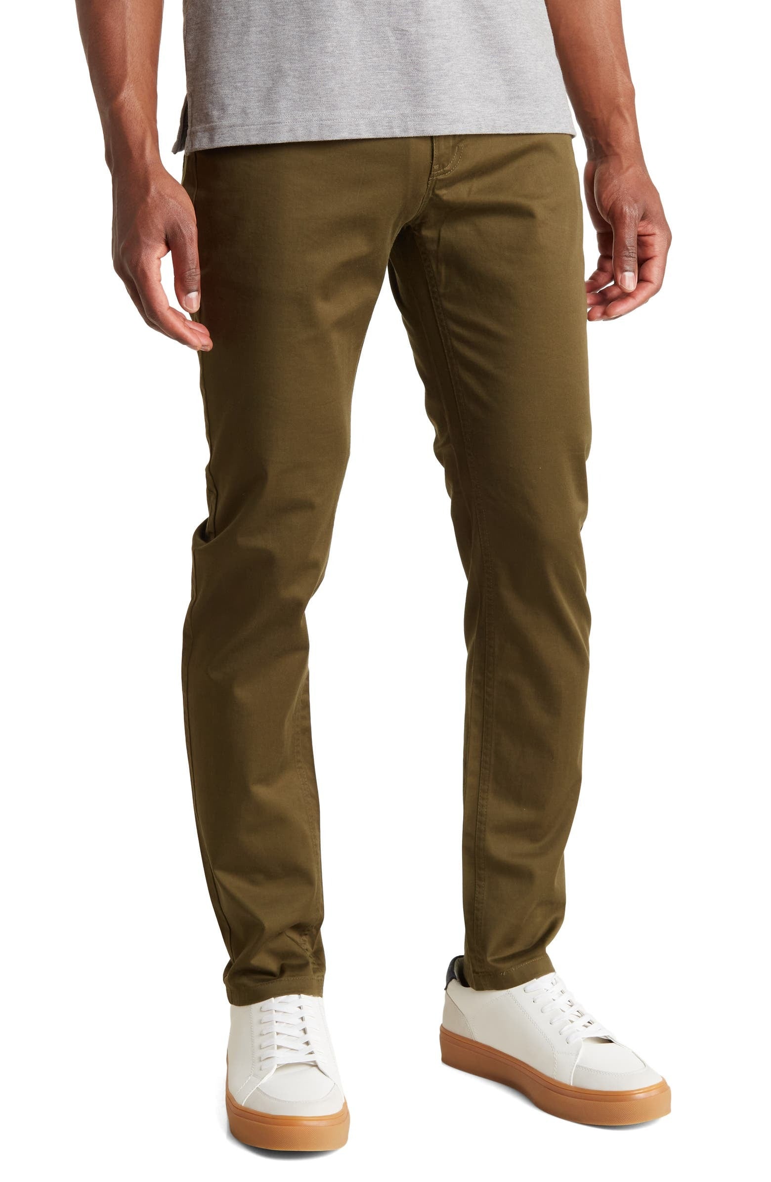 TRD-208 Slim Fit Cotton Stretch Chino Pants