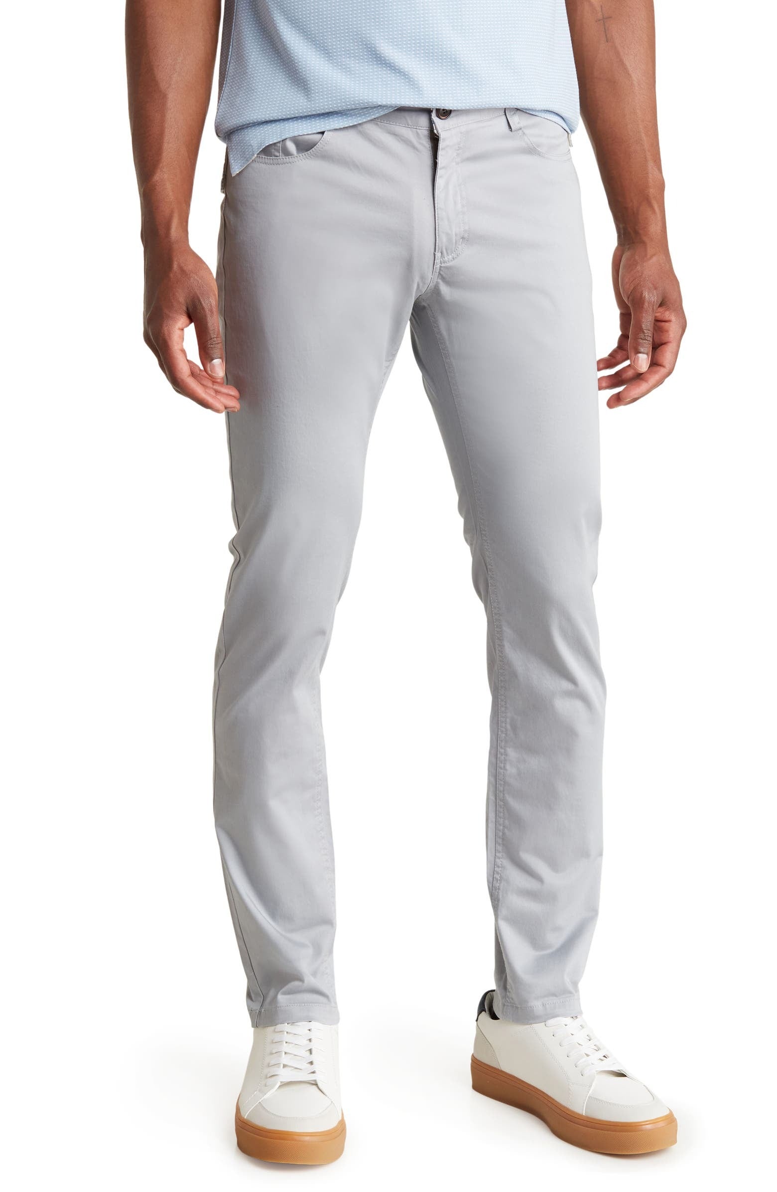 TRD-208 Slim Fit Cotton Stretch Chino Pants