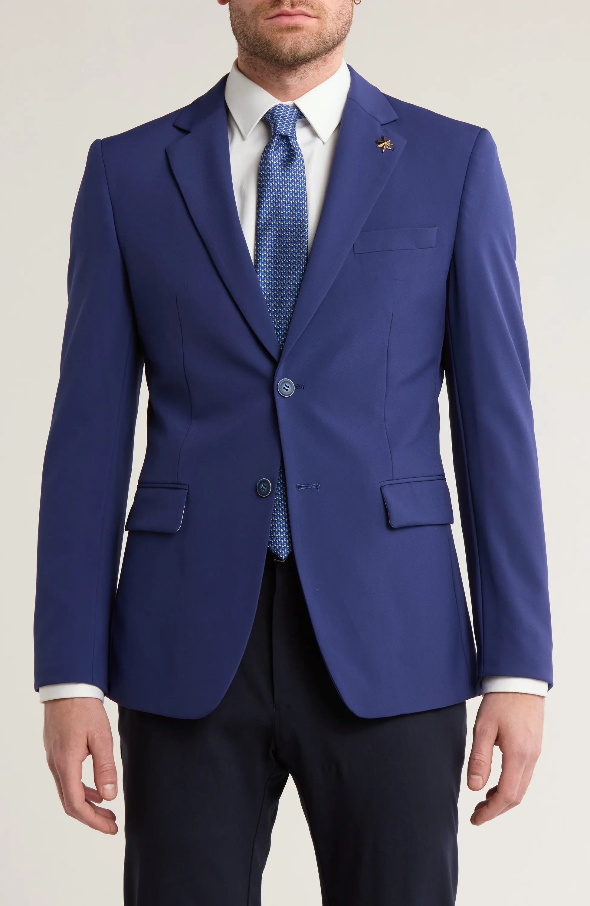 TRB-903 Two-Button Stretch Blazer
