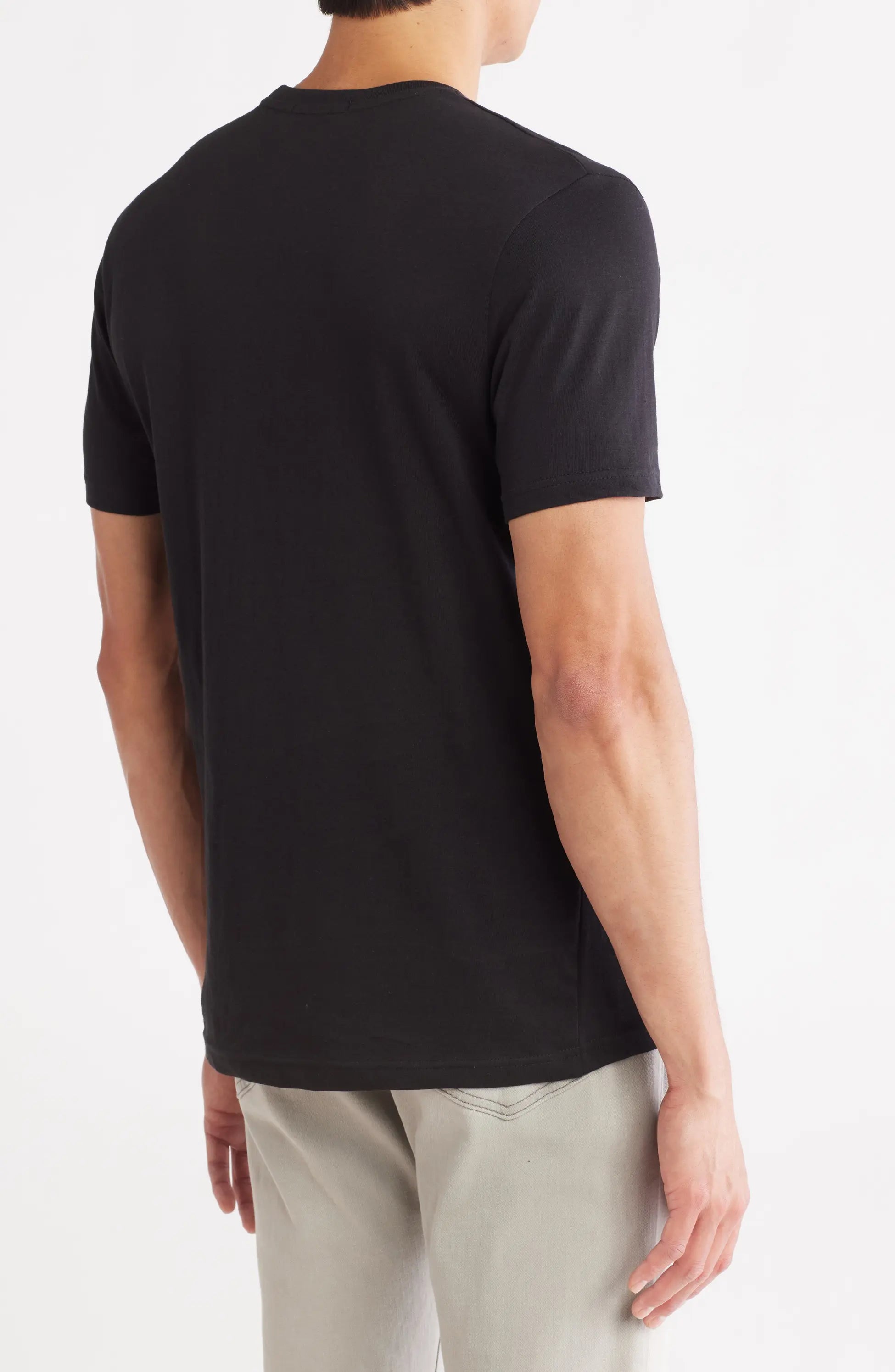 TRT-257 Flat Abstract Stretch Cotton Graphic T-Shirt