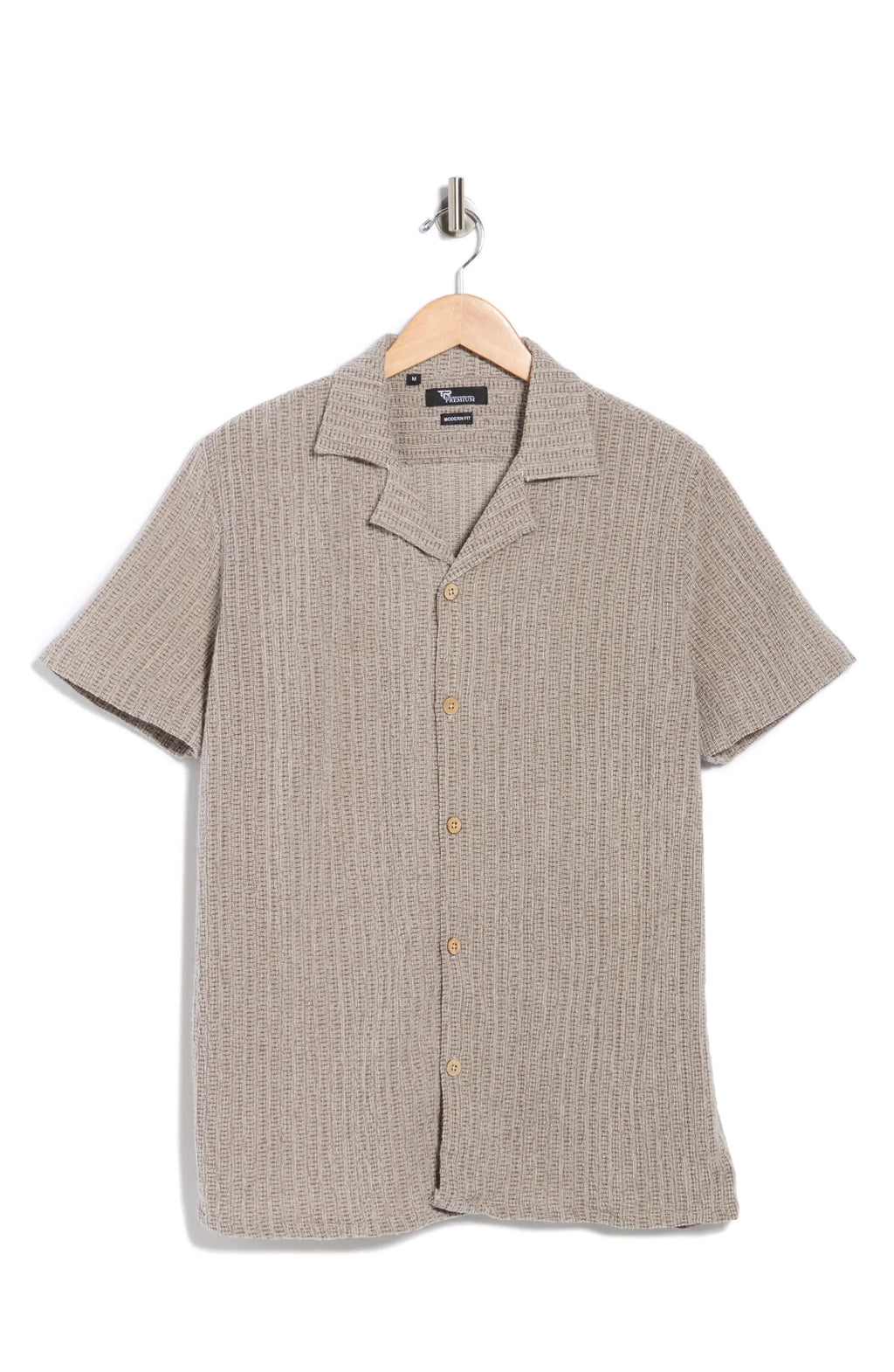 TRSH-3013-Textured Camp Shirt
