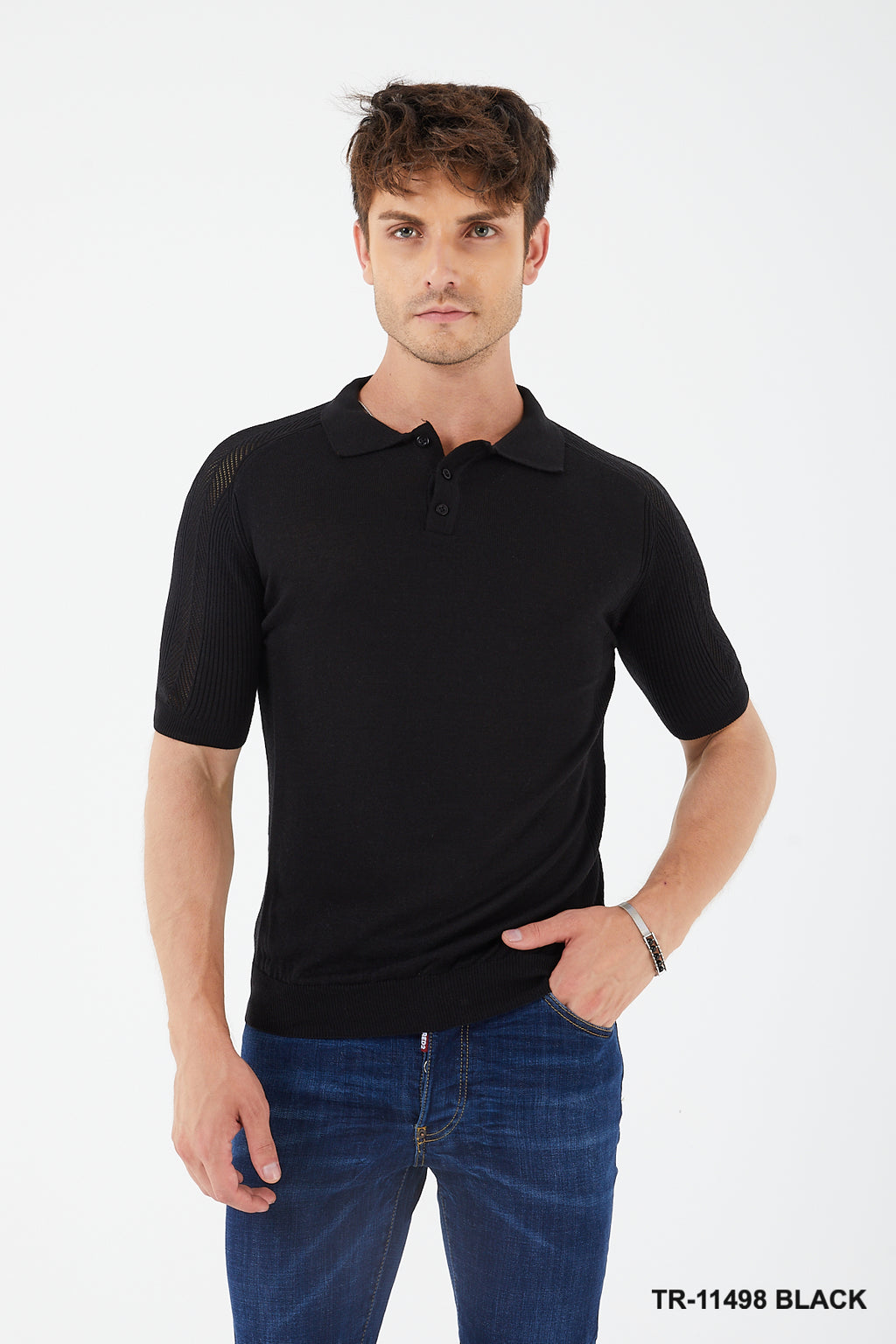 TR Premium SHORT SLEEVE KNIT SWEATERTR for Men -11498-S