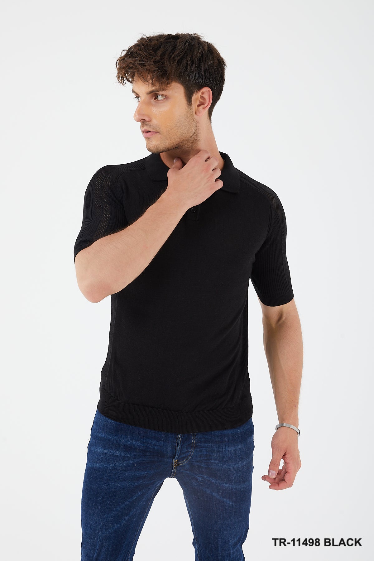 TR Premium SHORT SLEEVE KNIT SWEATERTR for Men -11498-S