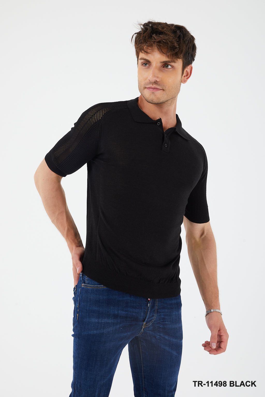 TR Premium SHORT SLEEVE KNIT SWEATERTR for Men -11498-S